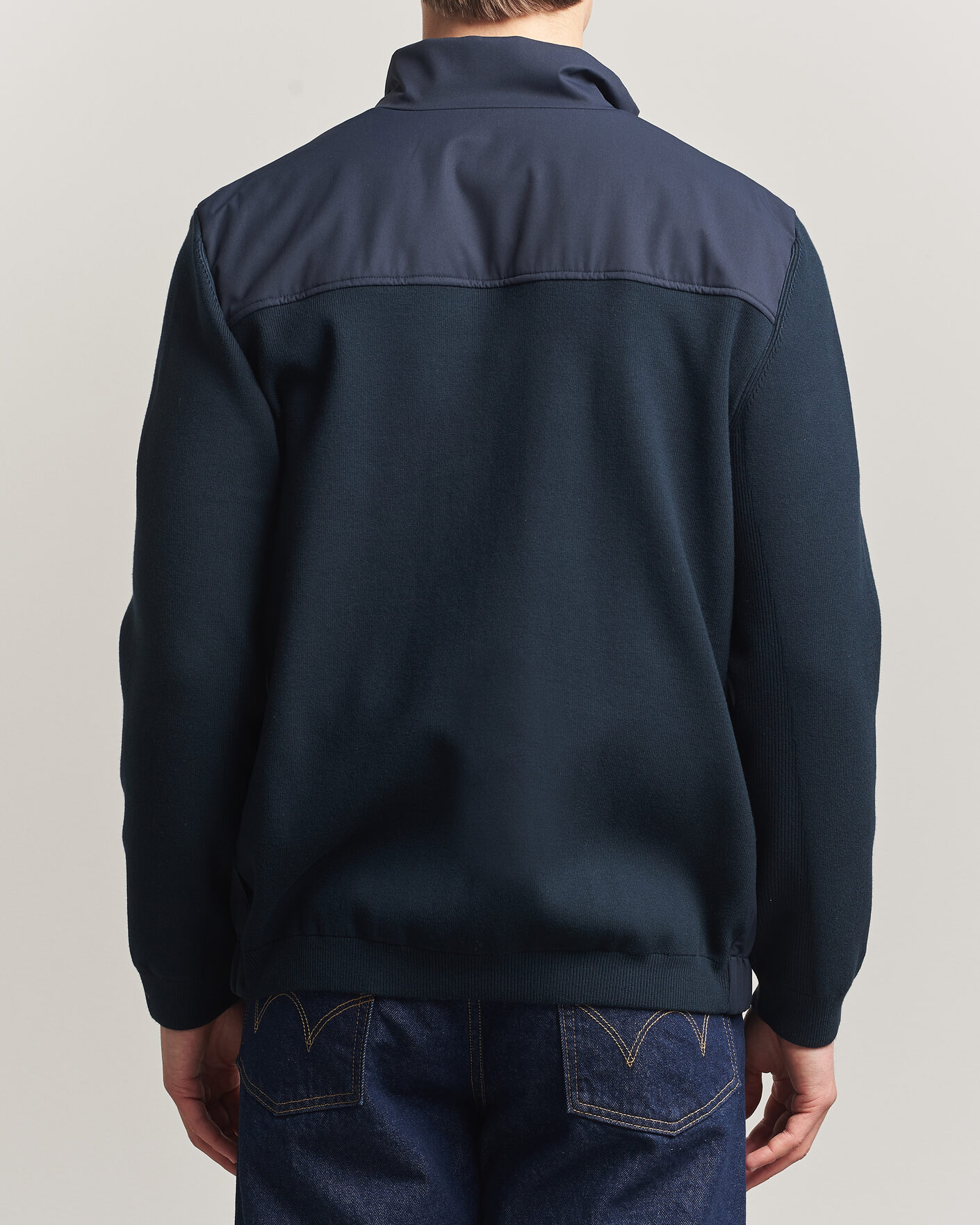 Hombres | Abrigos y chaquetas | Woolrich | Two Layers Hybrid Jacket Melton Blue