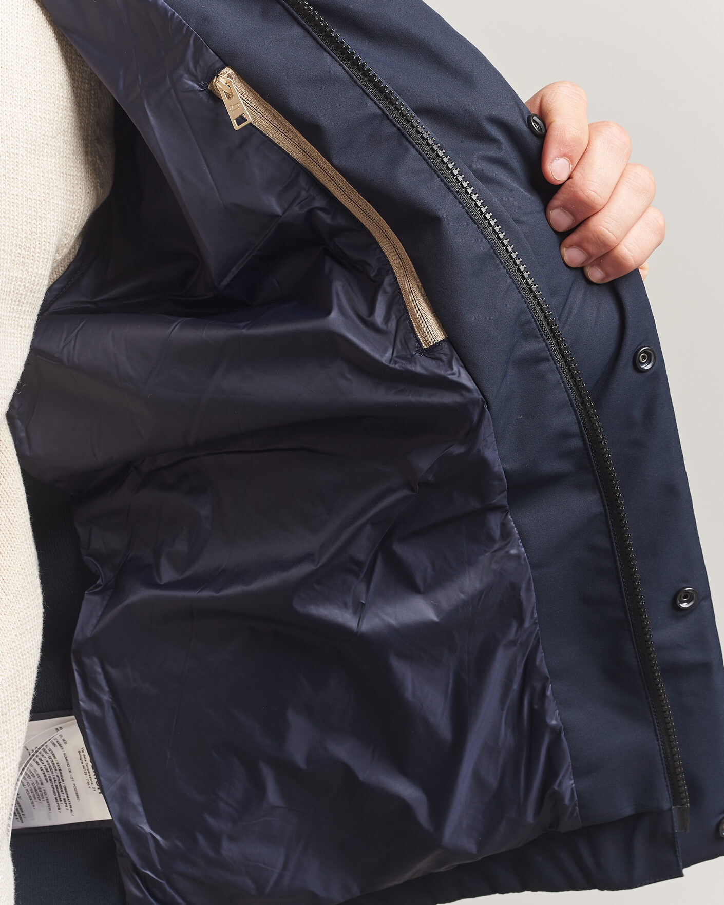 Hombres | Abrigos y chaquetas | Woolrich | Two Layers Hybrid Jacket Melton Blue