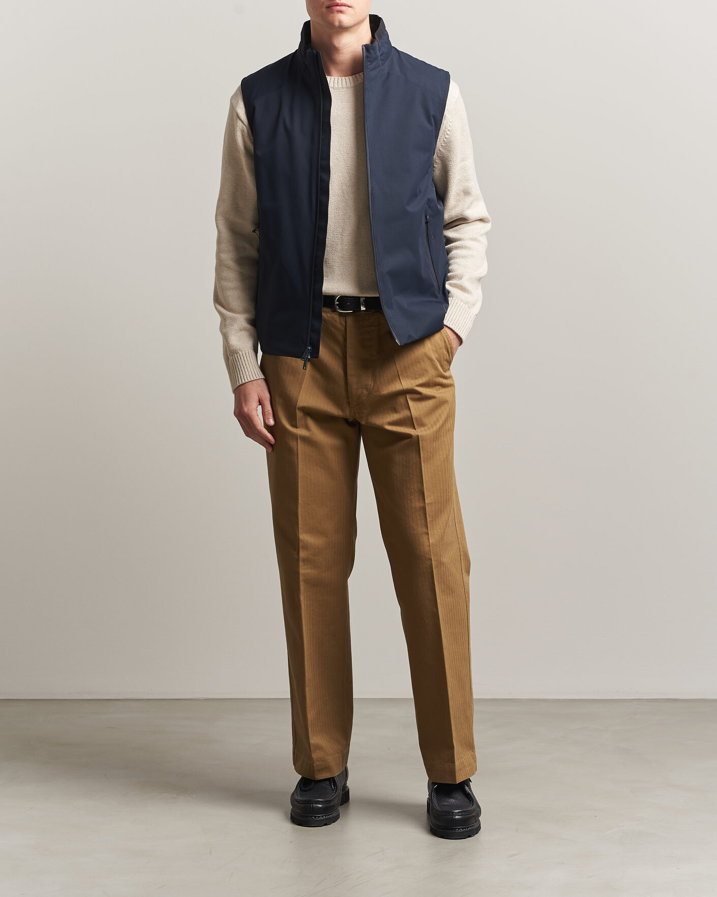 Hombres | Abrigos y chaquetas | Woolrich | Two Layer Sailing Vest Melton Blue
