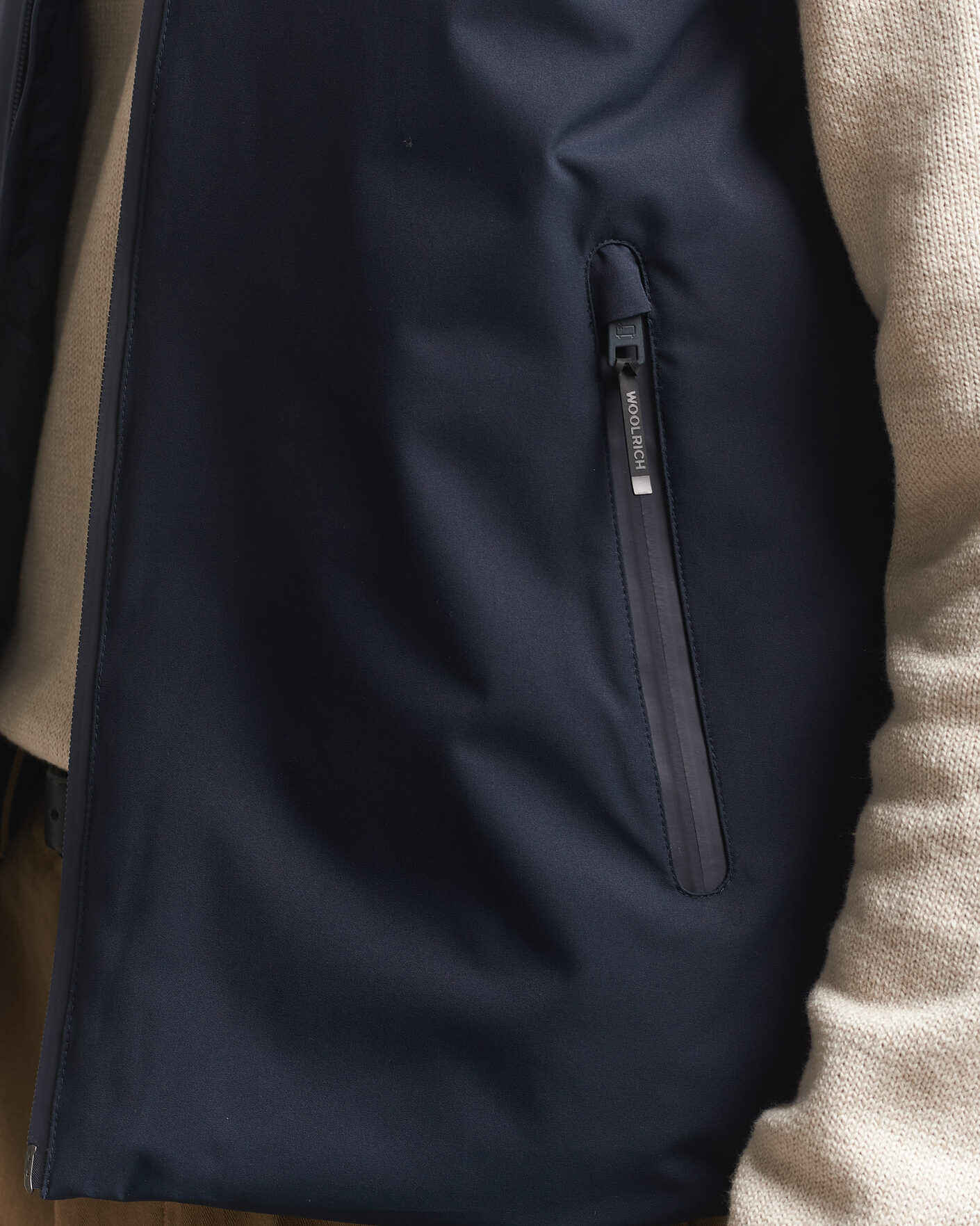 Hombres | Abrigos y chaquetas | Woolrich | Two Layer Sailing Vest Melton Blue