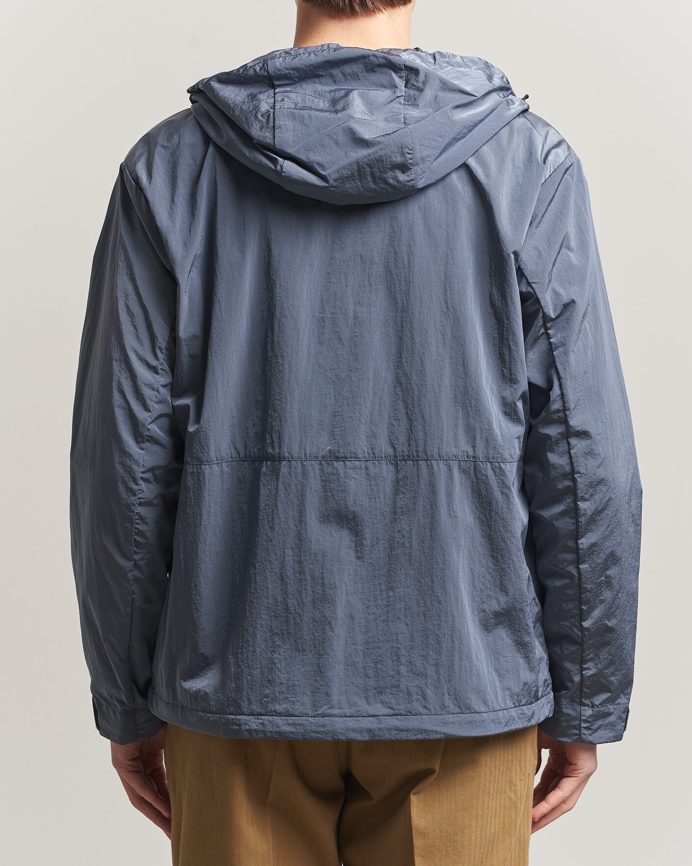 Hombres | Abrigos y chaquetas | Woolrich | Shiny Nylon Hooded Jacket Grisaille