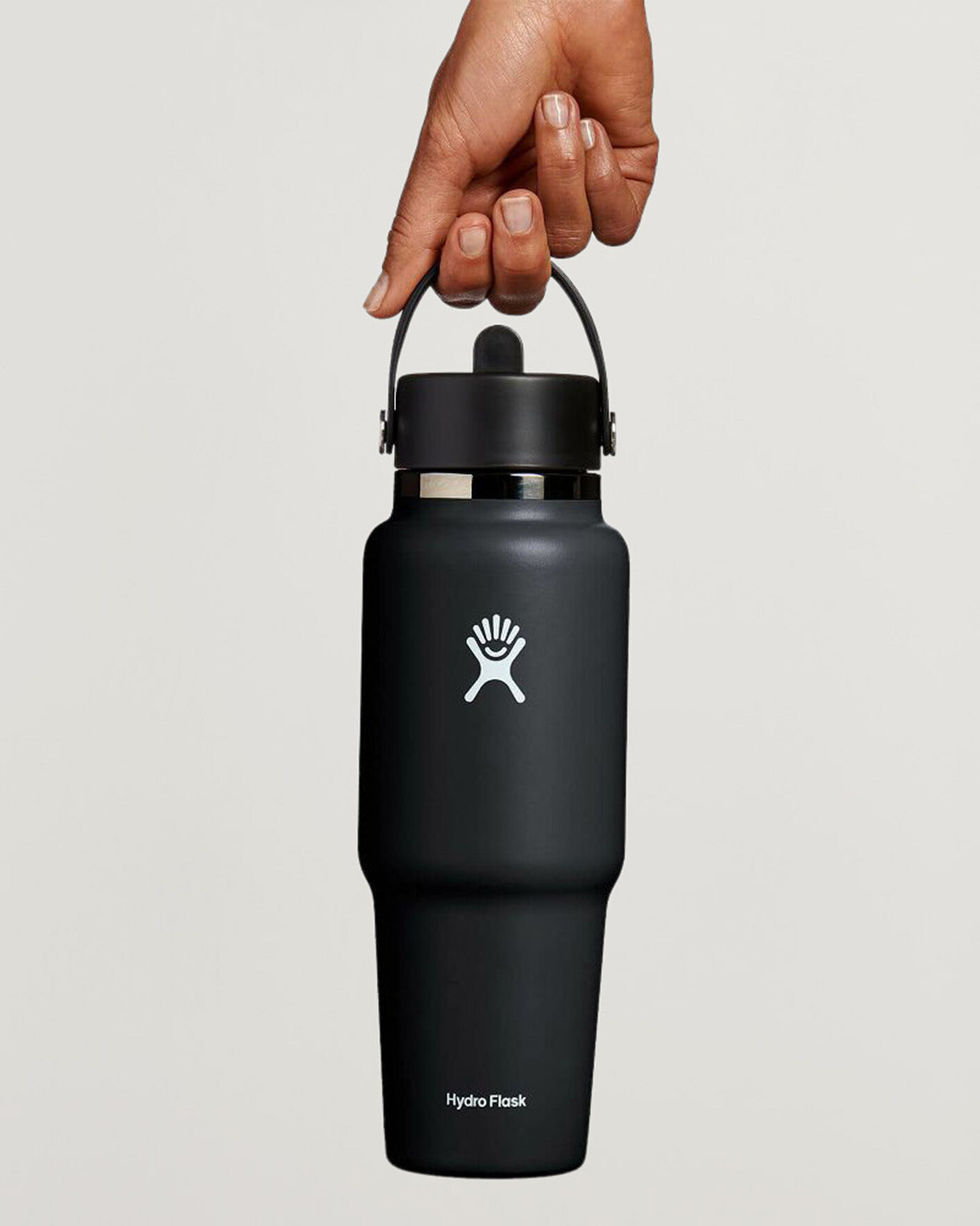 Hombres | Outdoor living | Hydro Flask | Travel Bottle Flex Straw Cap 32oz Black