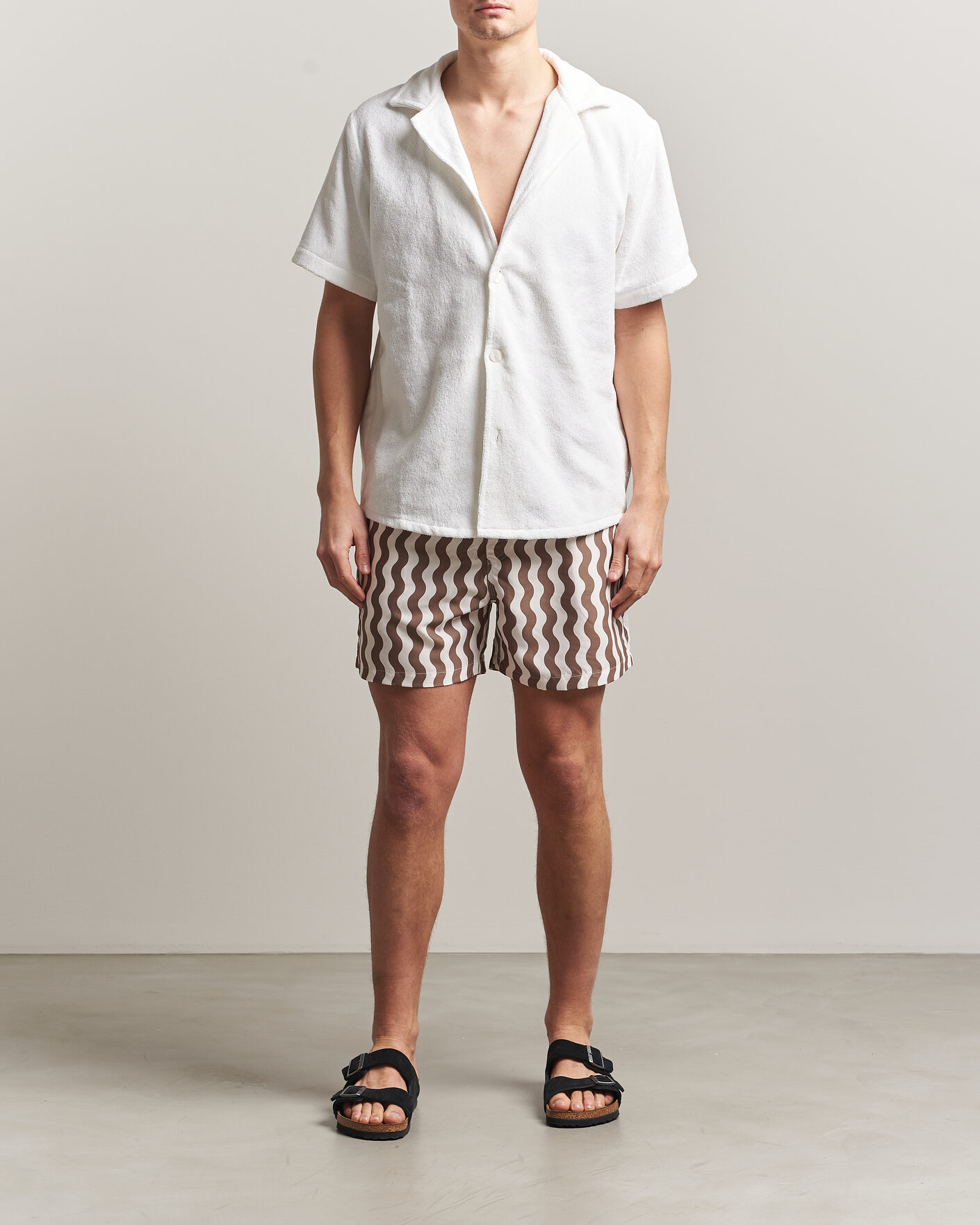 Hombres | Bañadores | OAS | Printed Swimshorts Fine Waver