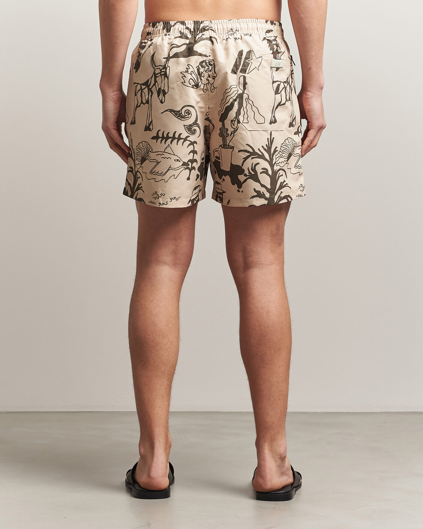 Hombres | Bañadores | OAS | Printed Swimshorts Poplan