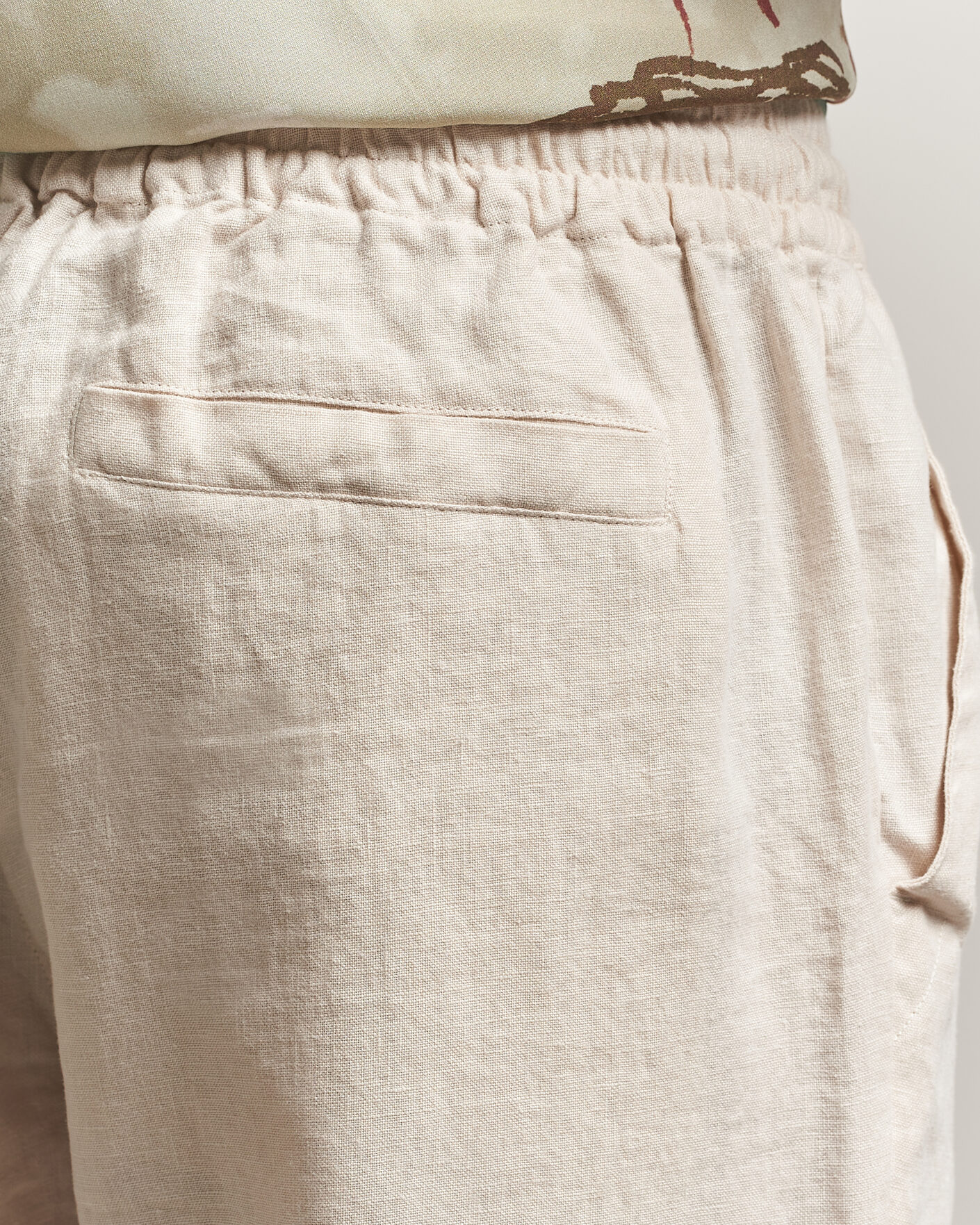 Hombres | Pantalones | OAS | Nino Linen Pants Beige