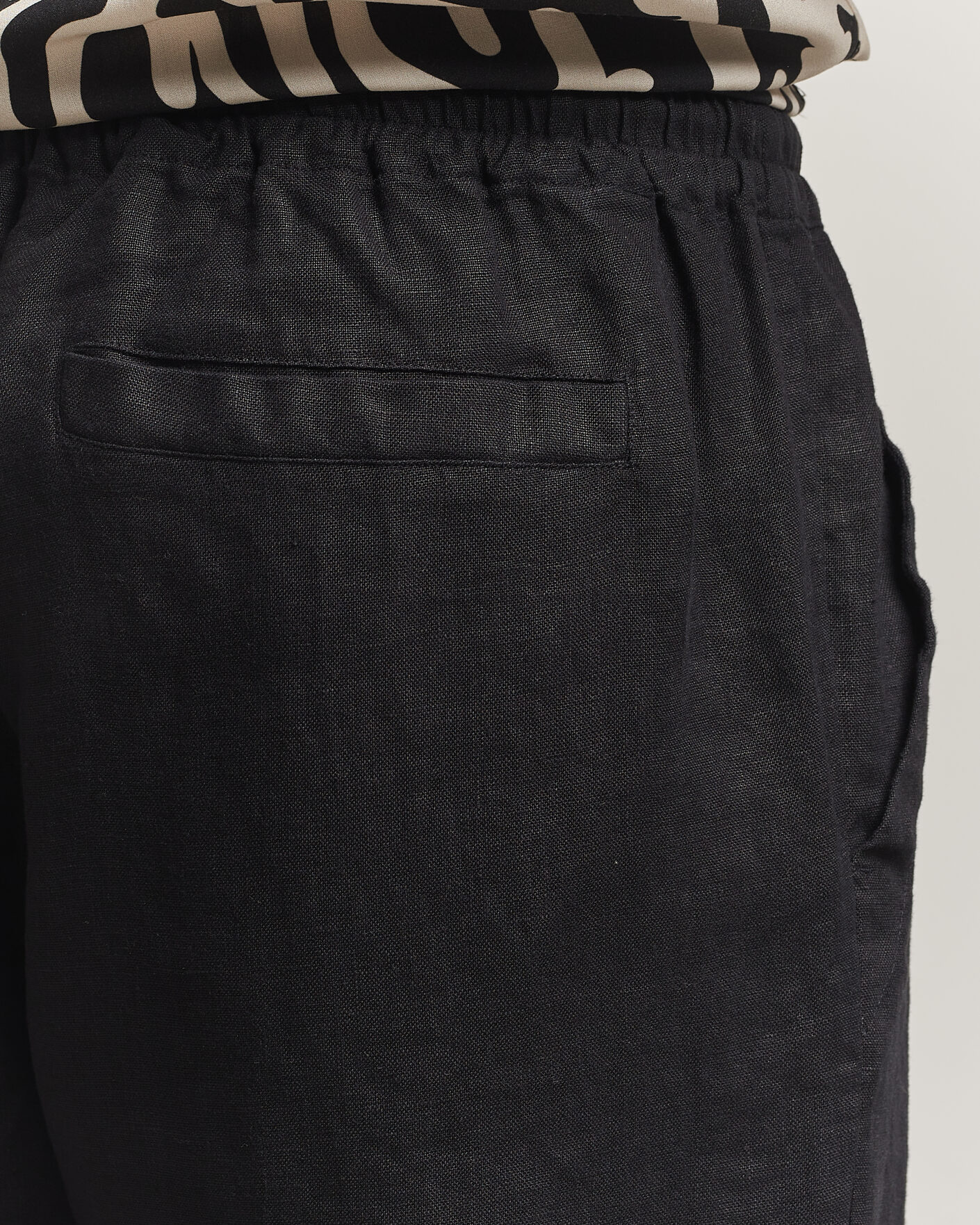 Hombres | Pantalones | OAS | Nino Linen Pants Black