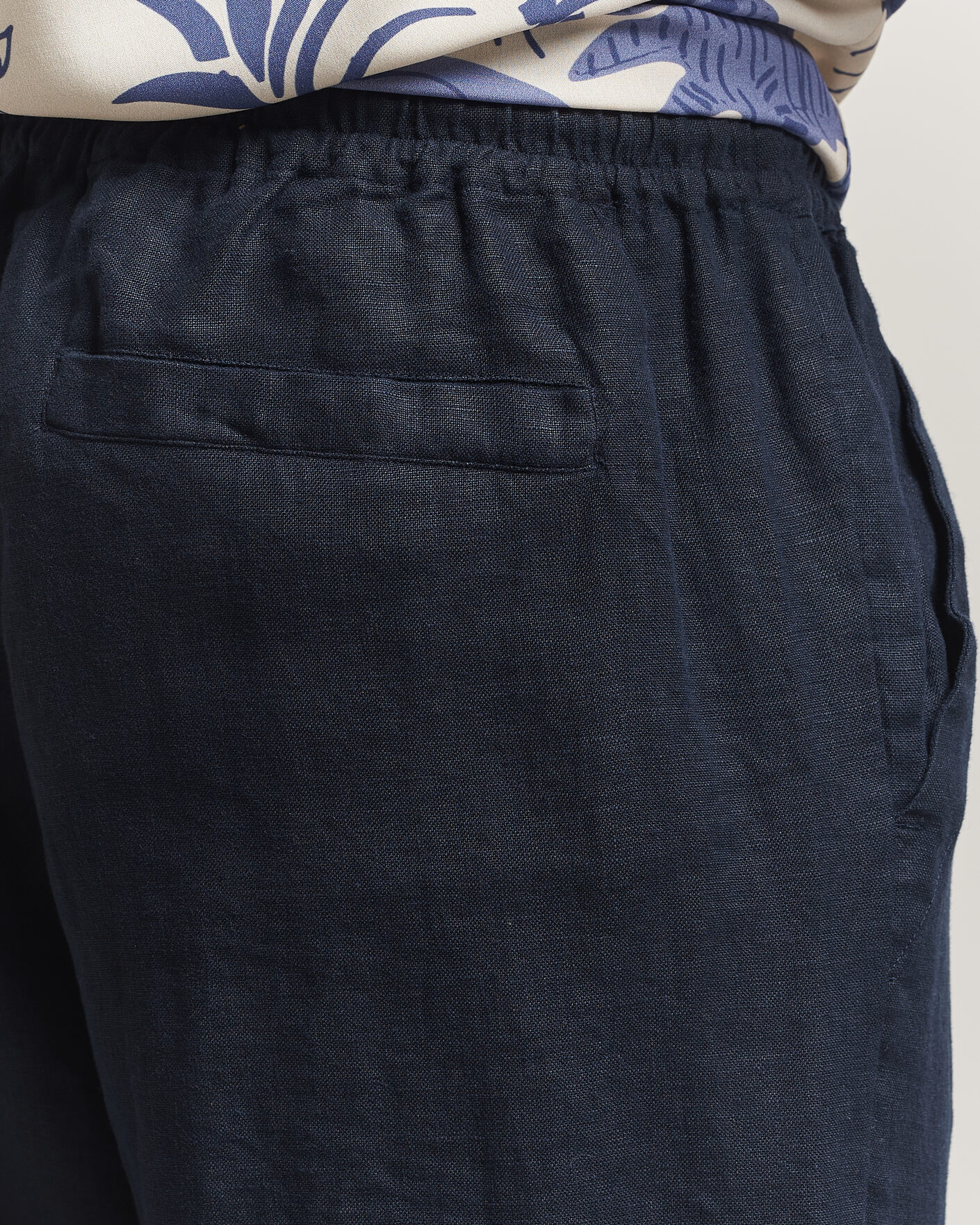 Hombres | Pantalones | OAS | Nino Linen Pants Navy