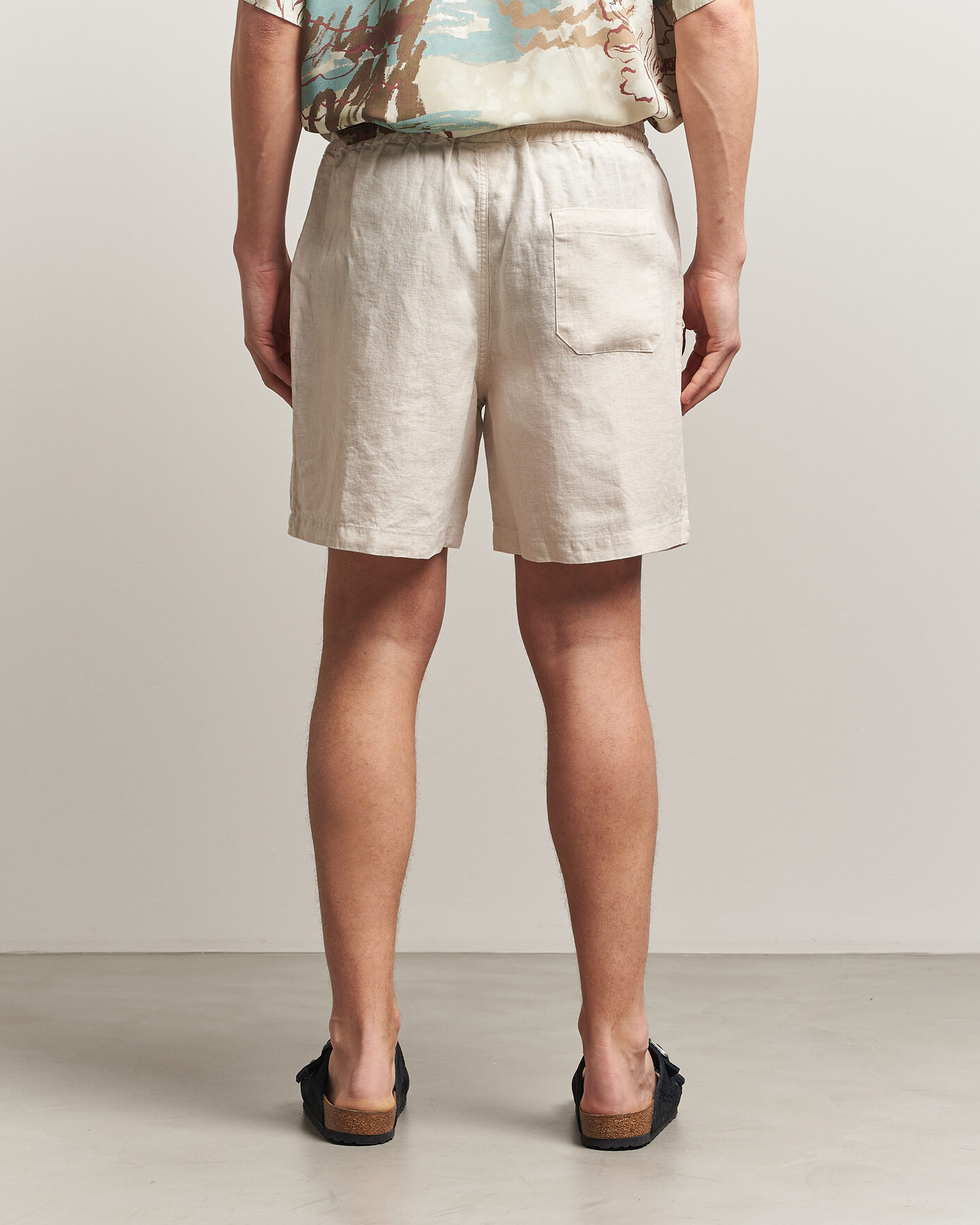 Hombres | Pantalones cortos | OAS | Porto Linen Shorts Beige