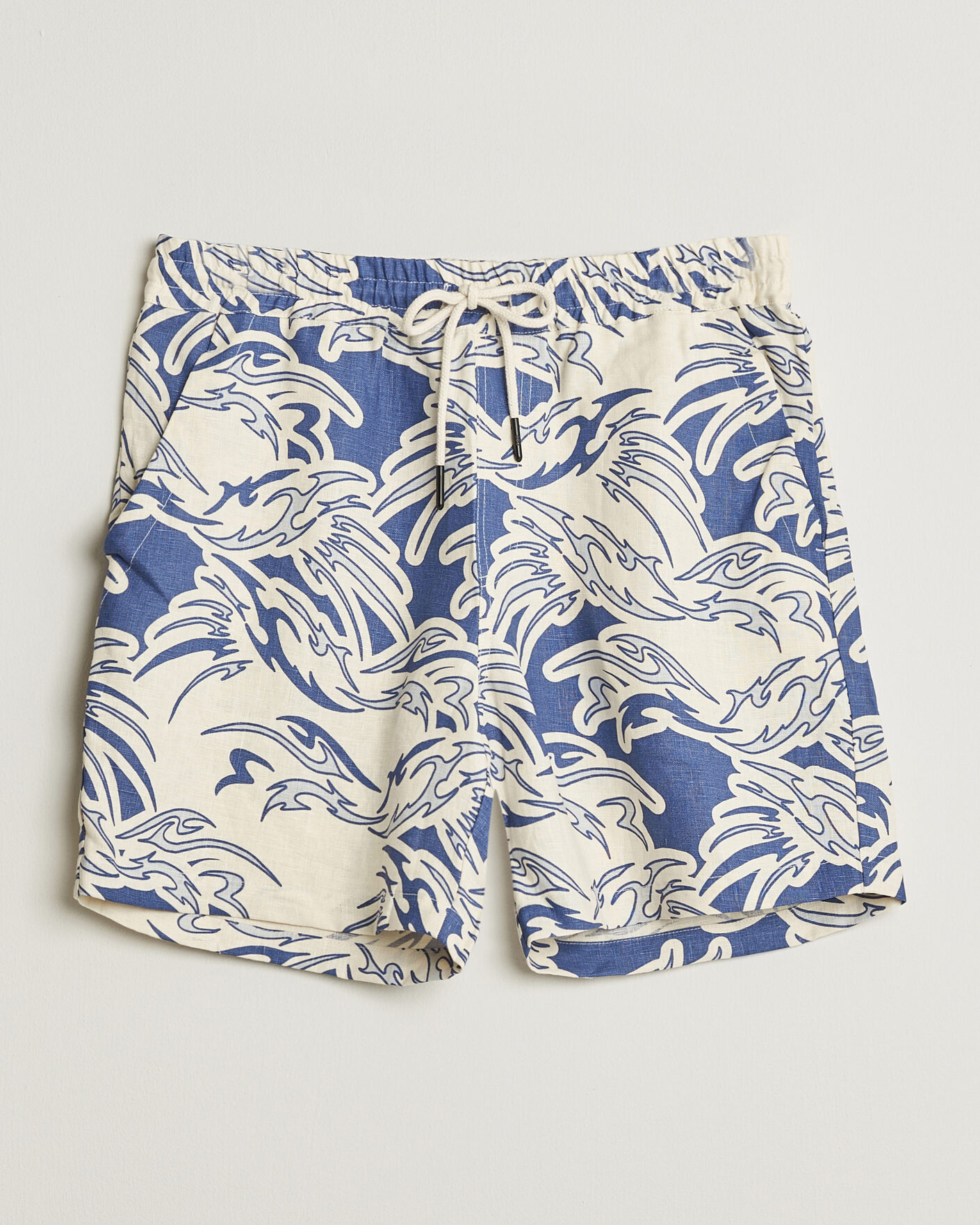 Hombres | Pantalones cortos | OAS | Porto Linen Shorts Rogue Blue