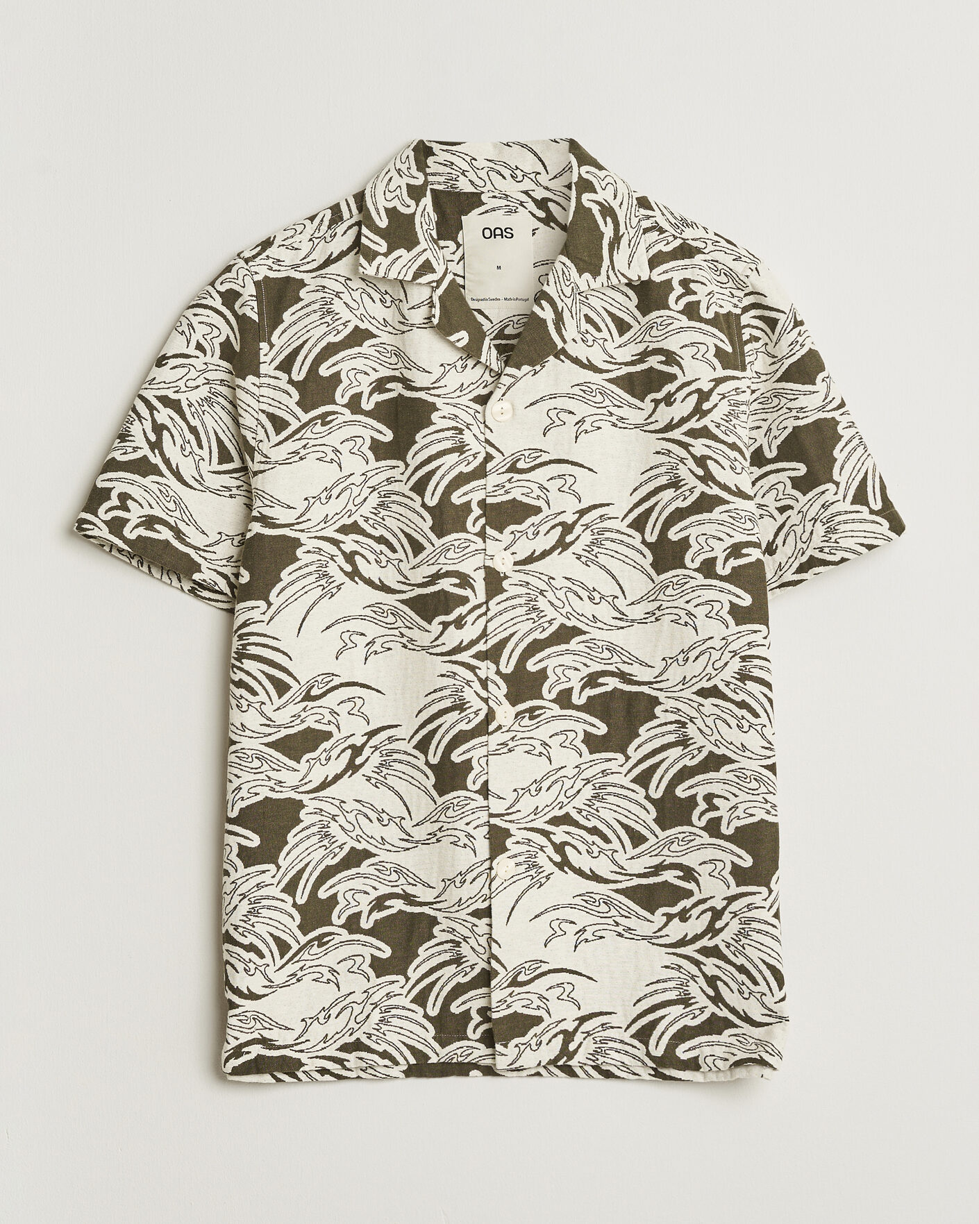 Hombres | Camisas | OAS | Cuba Short Sleeve Shirt Rouge Ecru