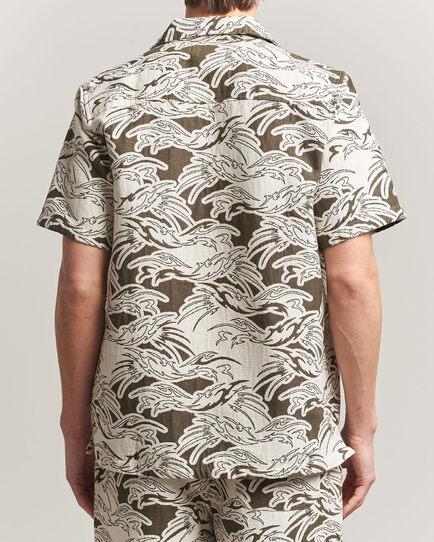 Hombres | Camisas | OAS | Cuba Short Sleeve Shirt Rouge Ecru