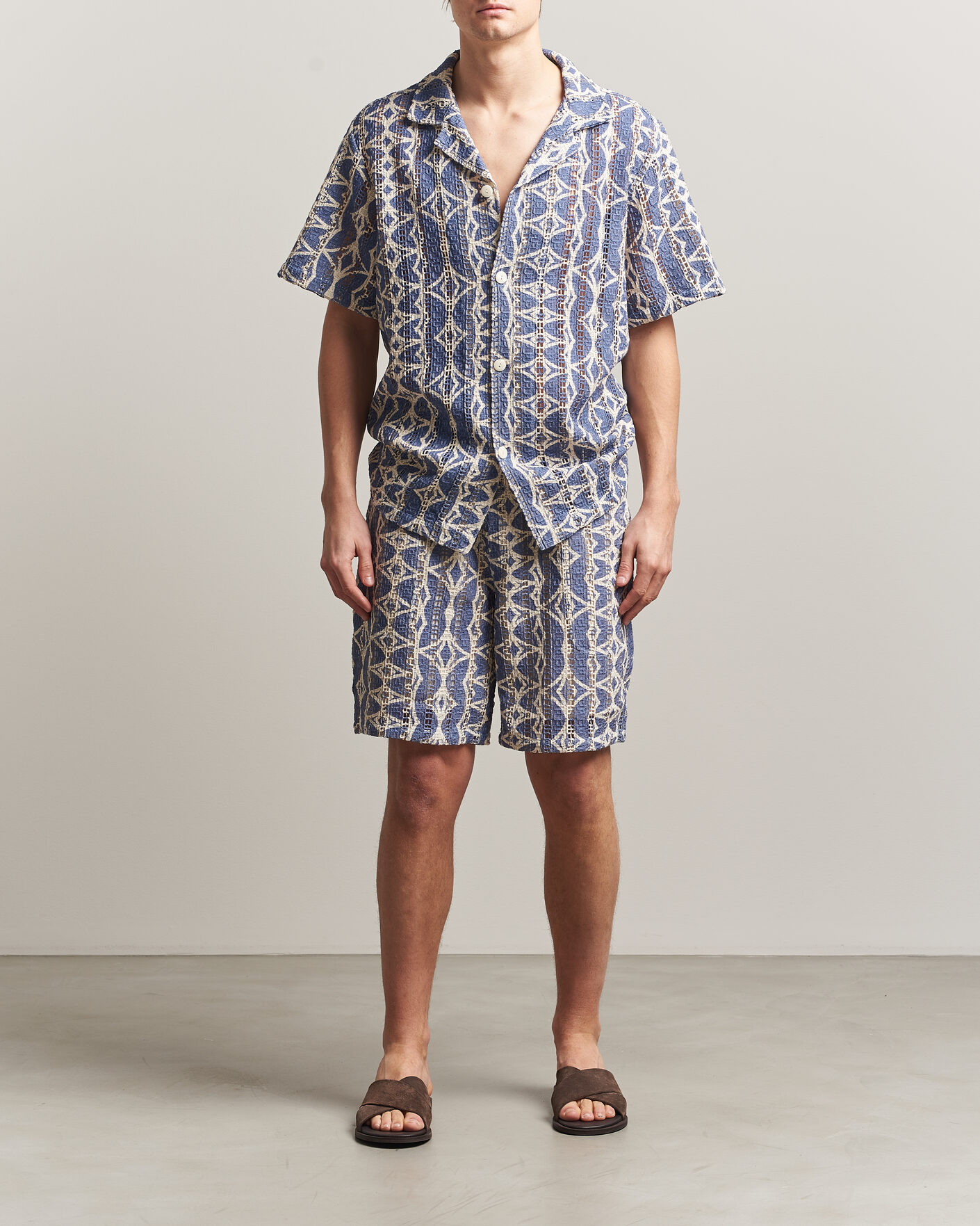Hombres | Pantalones cortos | OAS | Nicola Cotton Net Shorts Arko