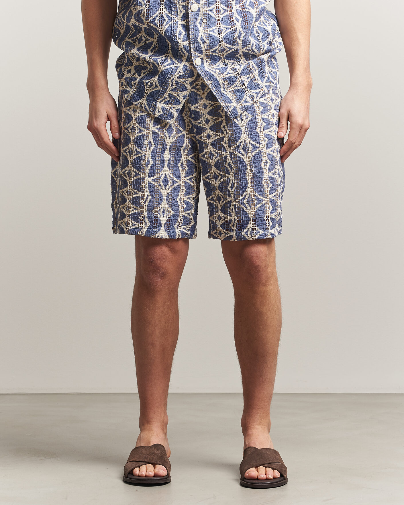 Hombres | Pantalones cortos | OAS | Nicola Cotton Net Shorts Arko