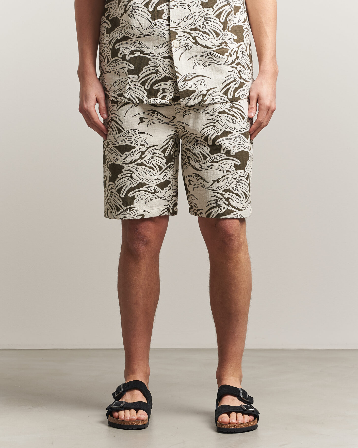 Hombres | Pantalones cortos | OAS | Nicola Cotton Shorts Rogue Ecru