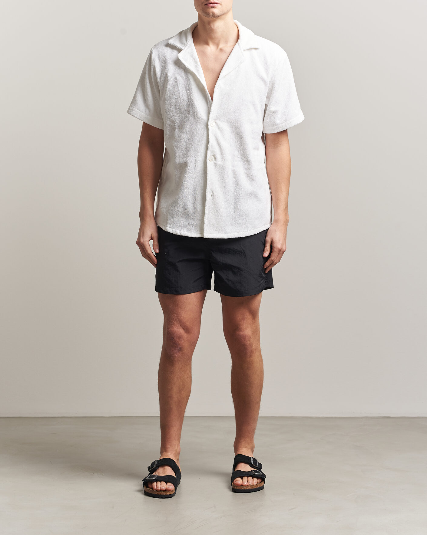 Hombres | Bañadores | OAS | Plain Swimshorts Black