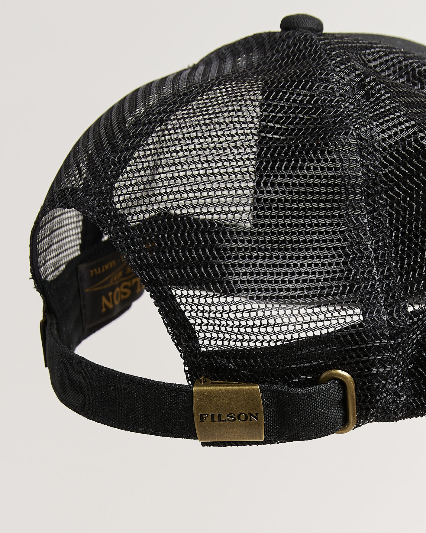 Hombres | Sombreros y gorras | Filson | Scenic Waxed Logger Mesh Cap Black