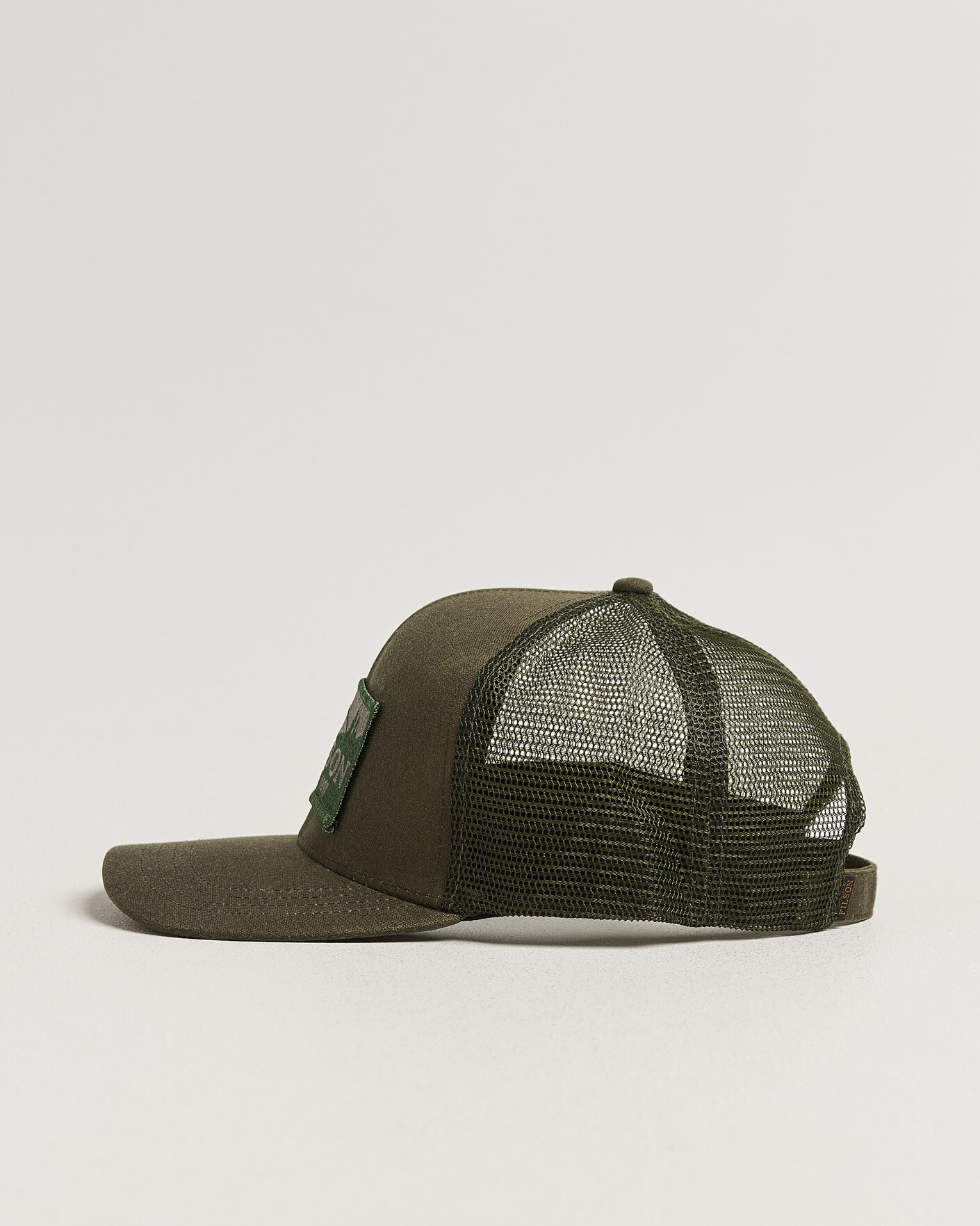 Hombres | Sombreros y gorras | Filson | Scenic Waxed Logger Mesh Cap Otter Green