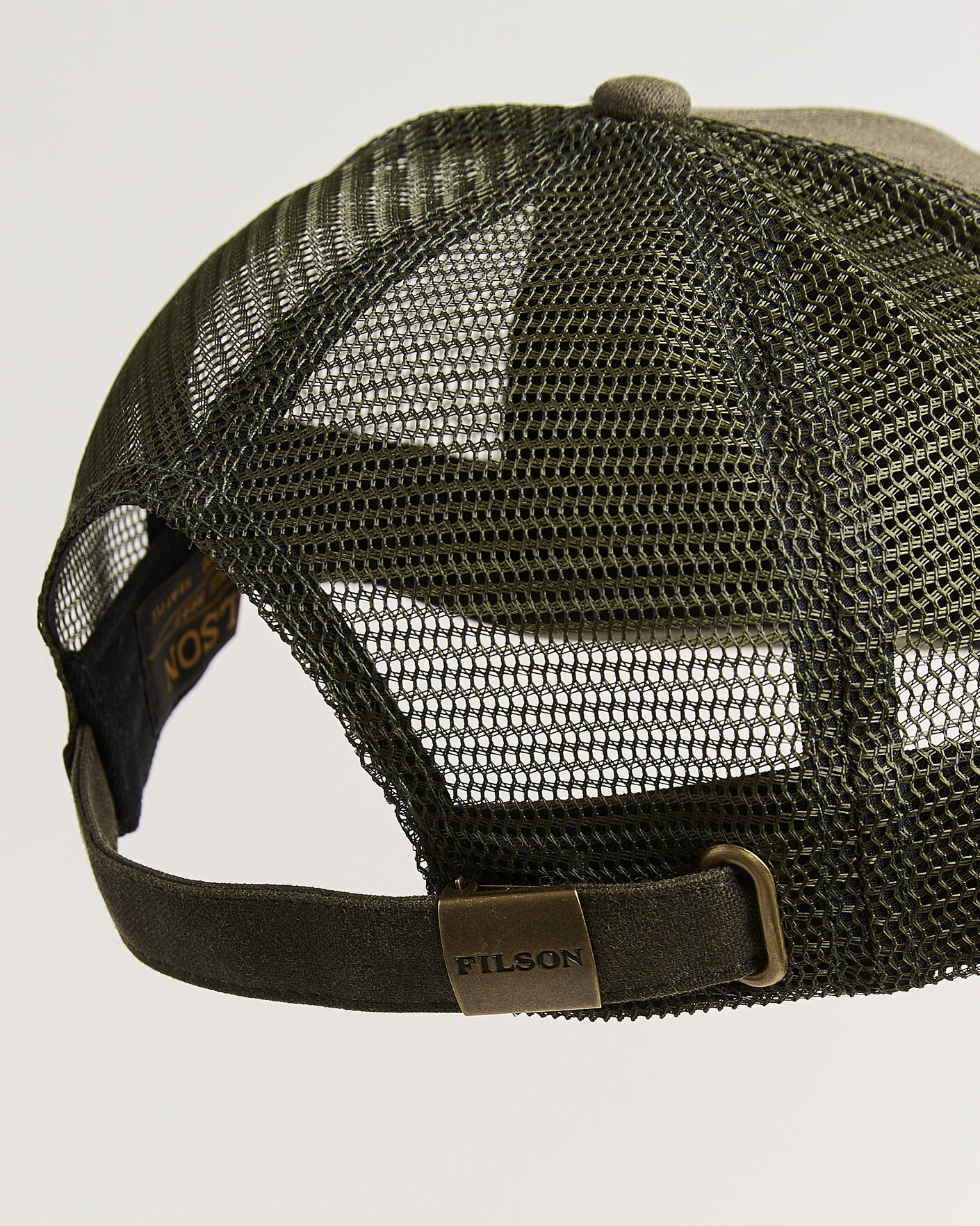 Hombres | Sombreros y gorras | Filson | Scenic Waxed Logger Mesh Cap Otter Green