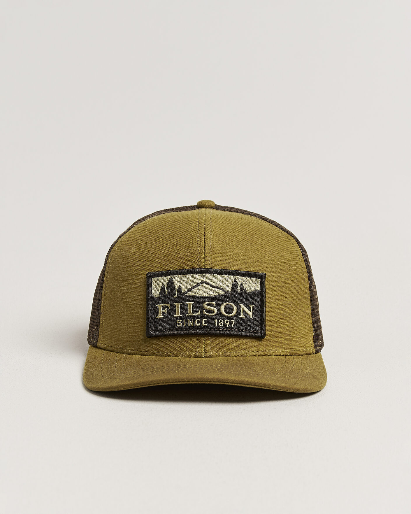 Hombres | Sombreros y gorras | Filson | Scenic Waxed Logger Mesh Cap Dark Tan