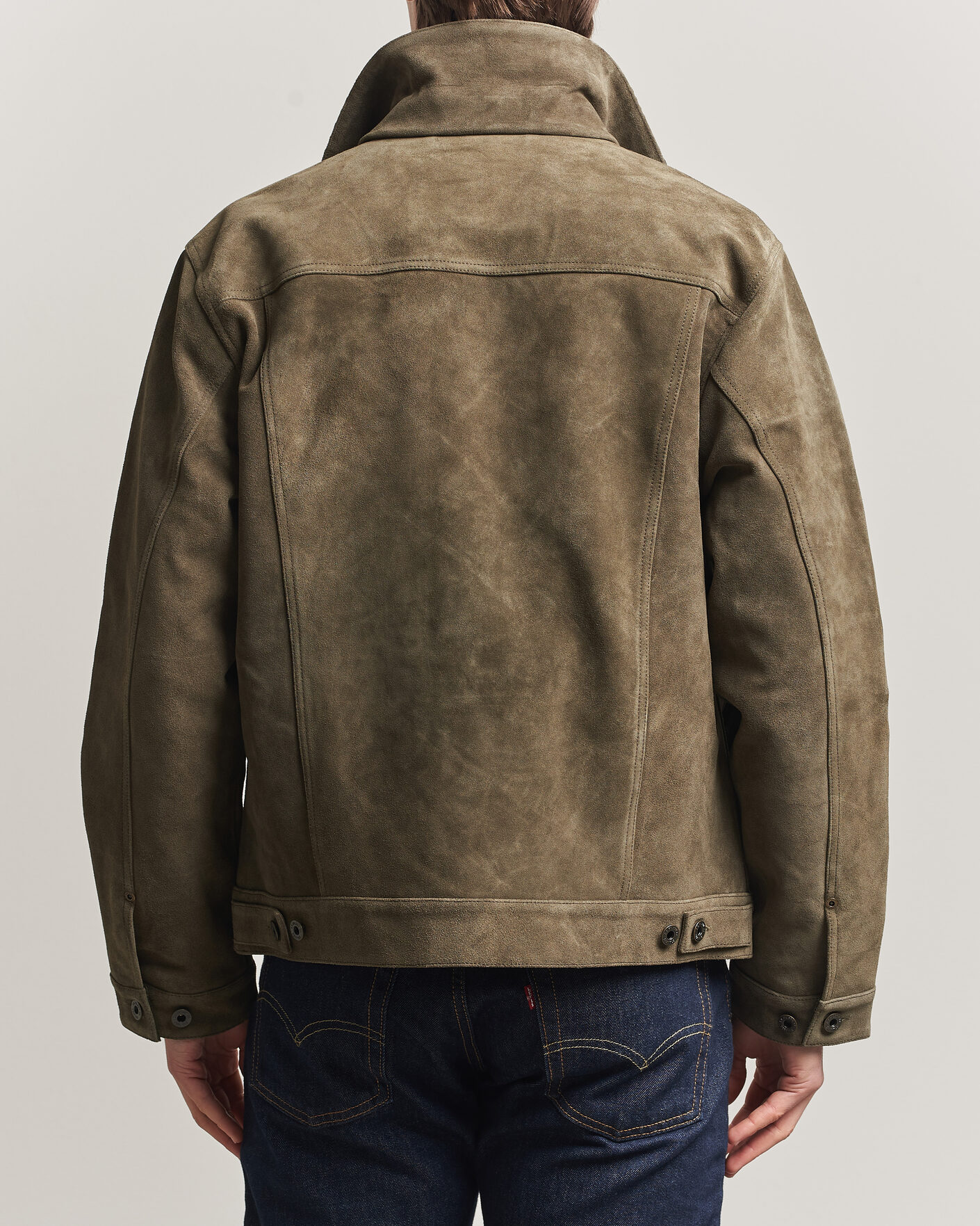 Hombres | Abrigos y chaquetas | Filson | Suede Short Cruiser Otter Green