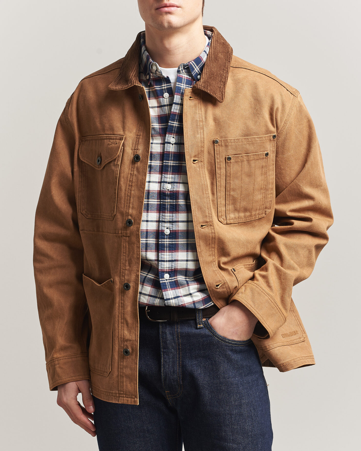 Hombres | Abrigos y chaquetas | Filson | Rustic Canvas Barn Coat Whiskey