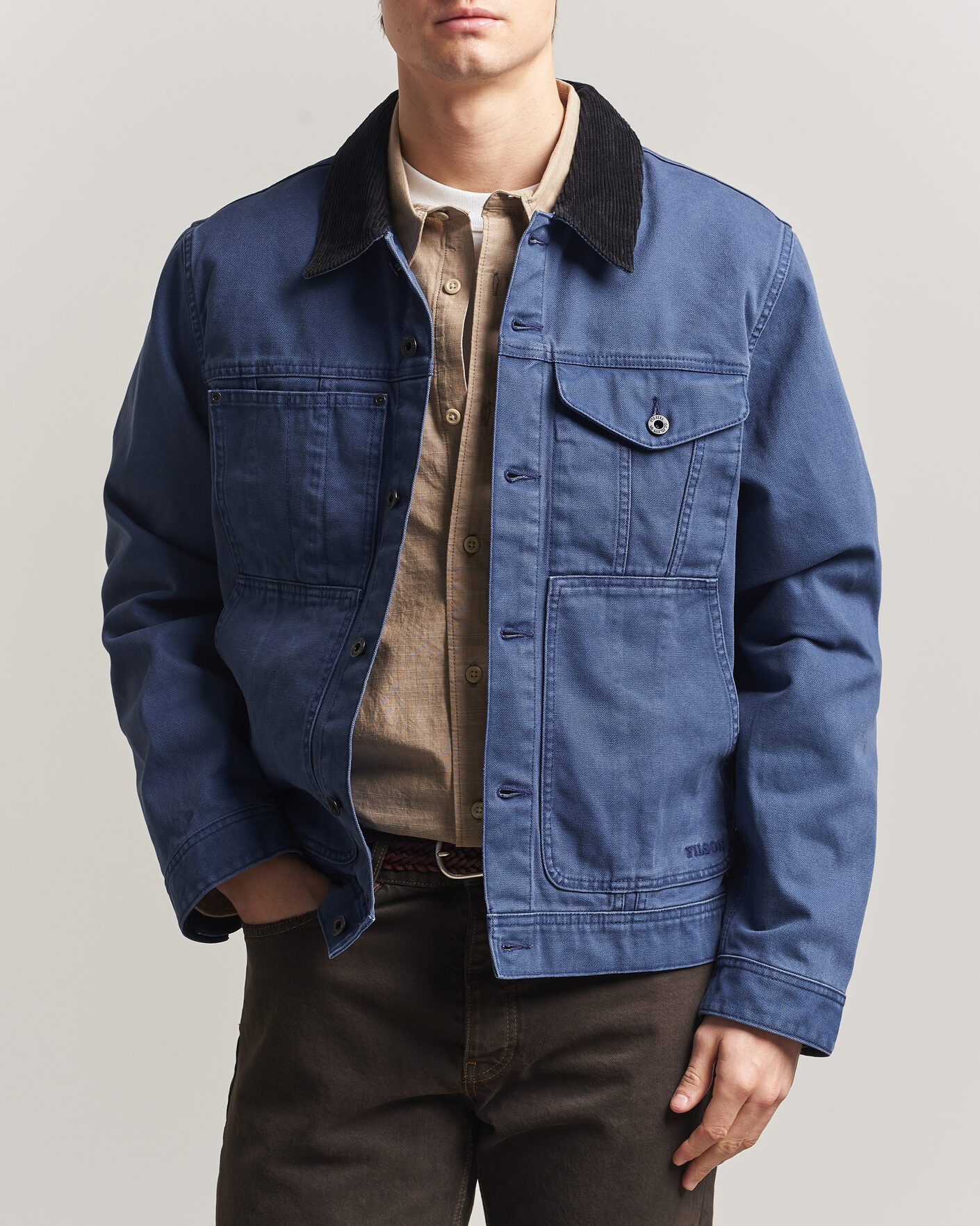 Hombres | Abrigos y chaquetas | Filson | Rustic Canvas Short Cruiser Indigo