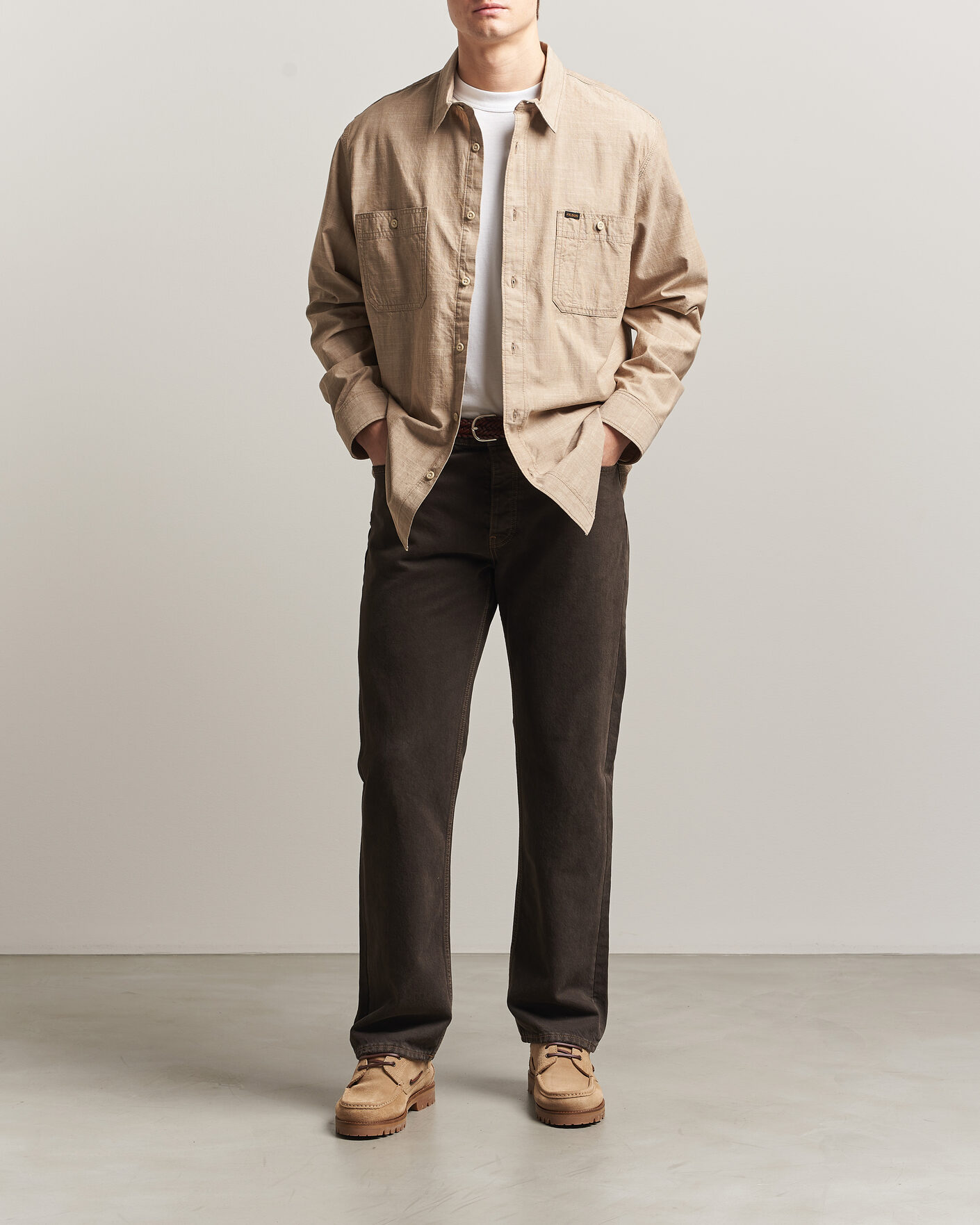 Hombres | Camisas | Filson | Chambray CPO Shirt Tan