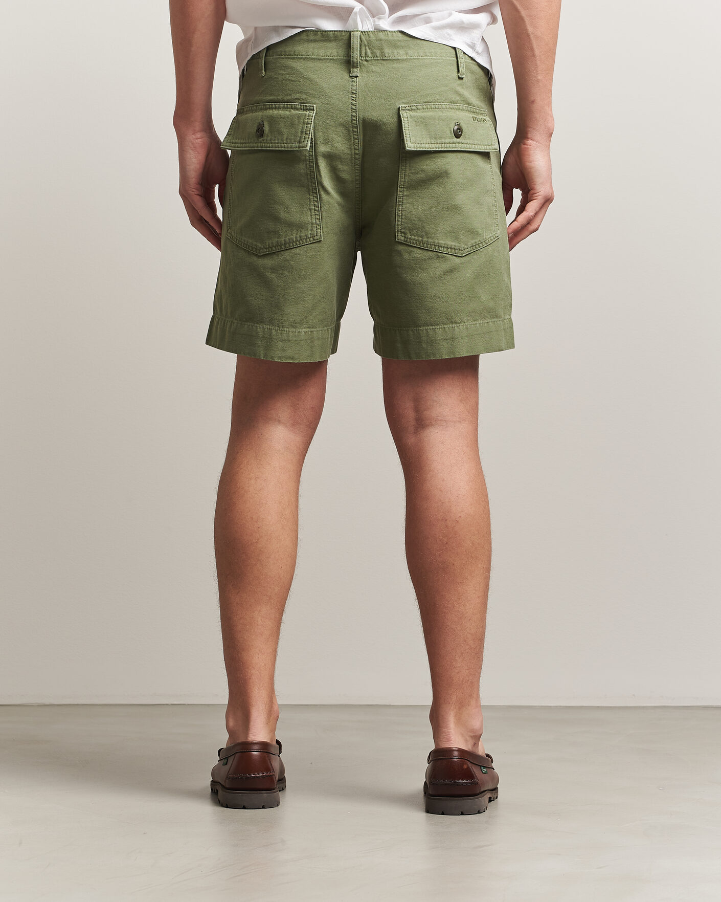Hombres | Pantalones cortos | Filson | Field Cargo Shorts Washed Fatigue Green