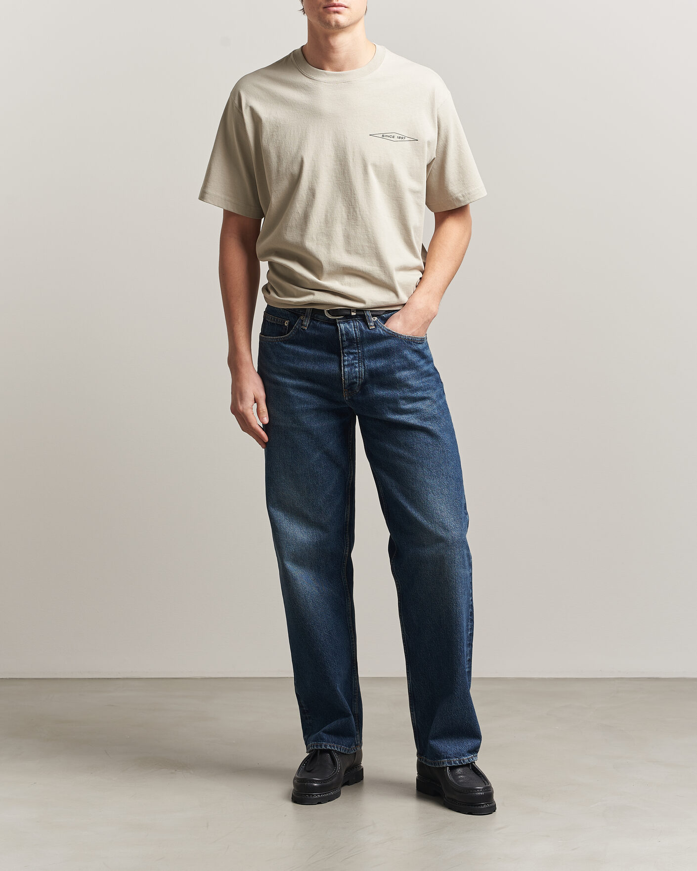 Hombres | Camisetas | Filson | Diamond Graphic T-Shirt Sky Grey