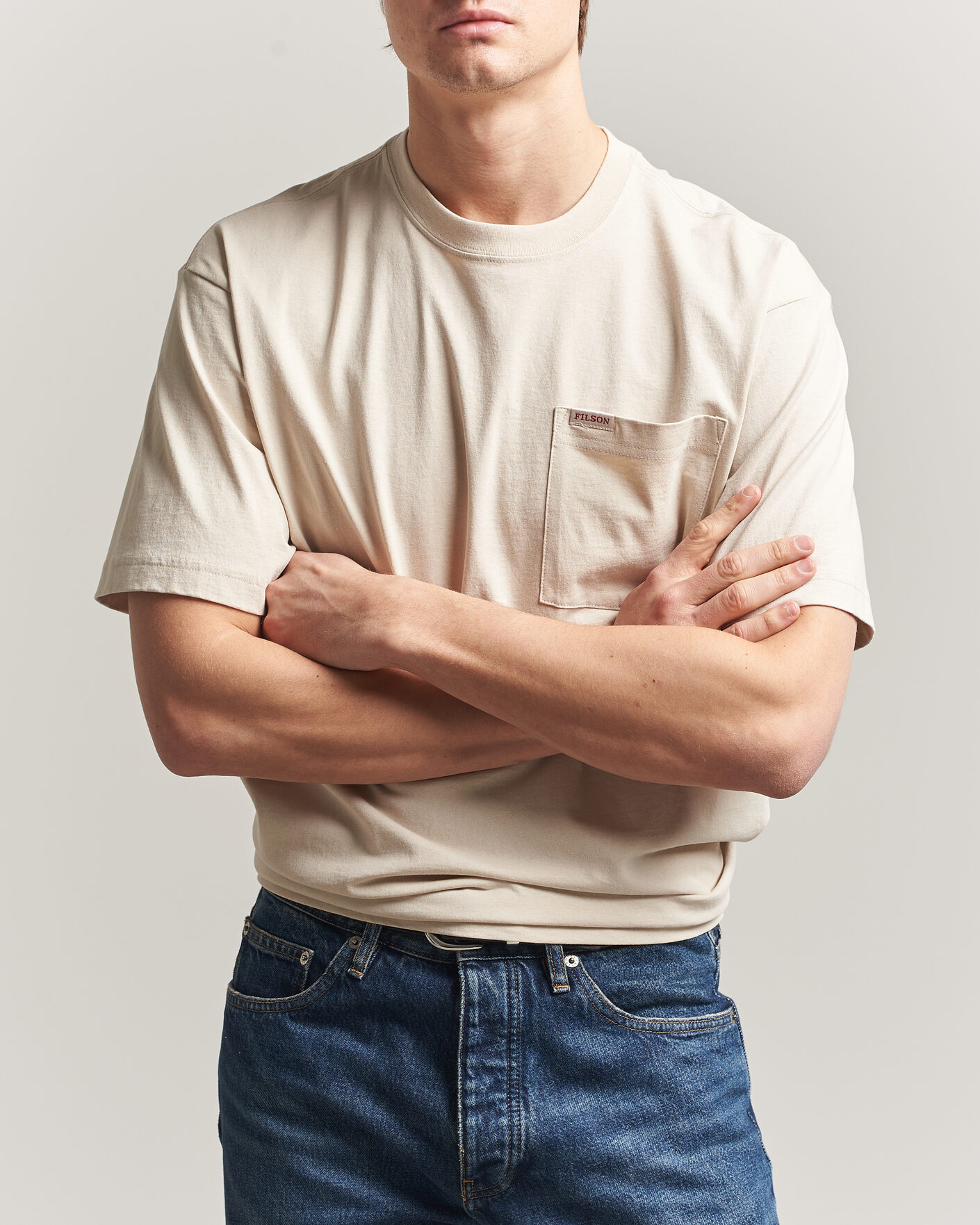Hombres | Camisetas | Filson | Pocket T-Shirt Natural