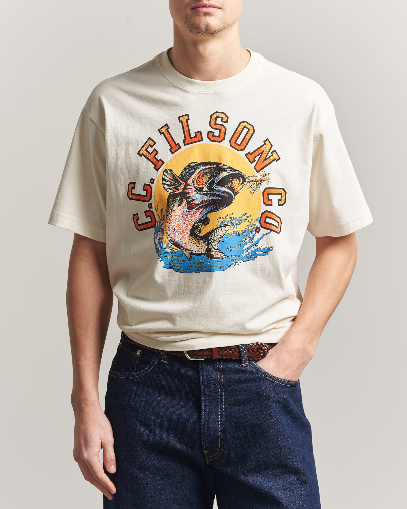 Hombres | Camisetas | Filson | Dry Fly Graphic T-Shirt Basswood