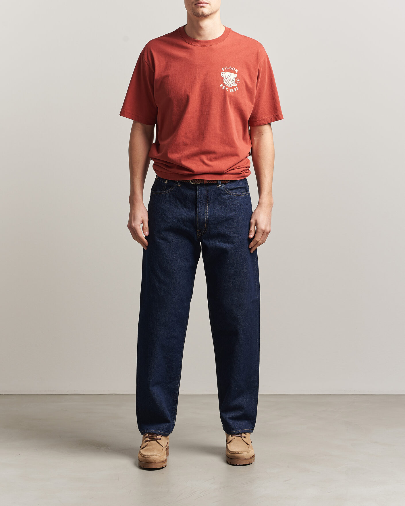 Hombres | Camisetas | Filson | Bear Graphic T-Shirt Chili Oil