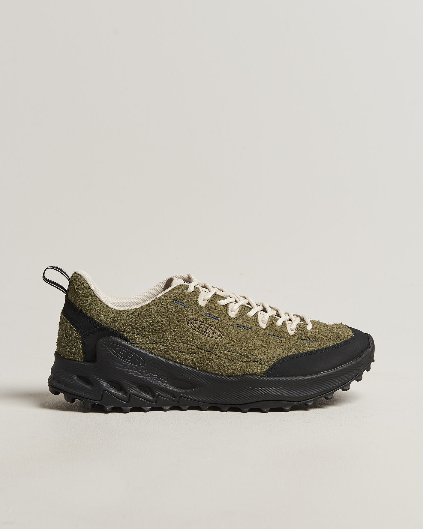Hombres | Zapatillas de trail | KEEN | Jasper Zionic Suede Sneaker Dark Olive