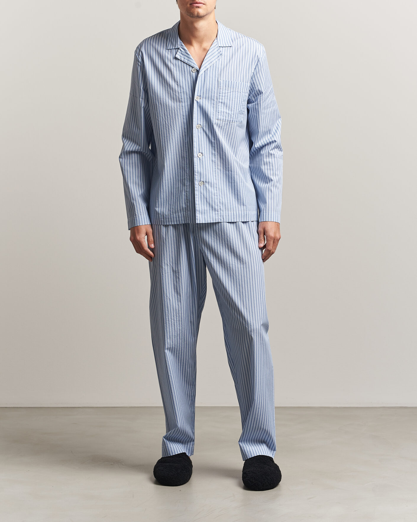Hombres | Pijamas y batas | Tekla | Fine Twill Pyjama Shirt Cooper Stripes