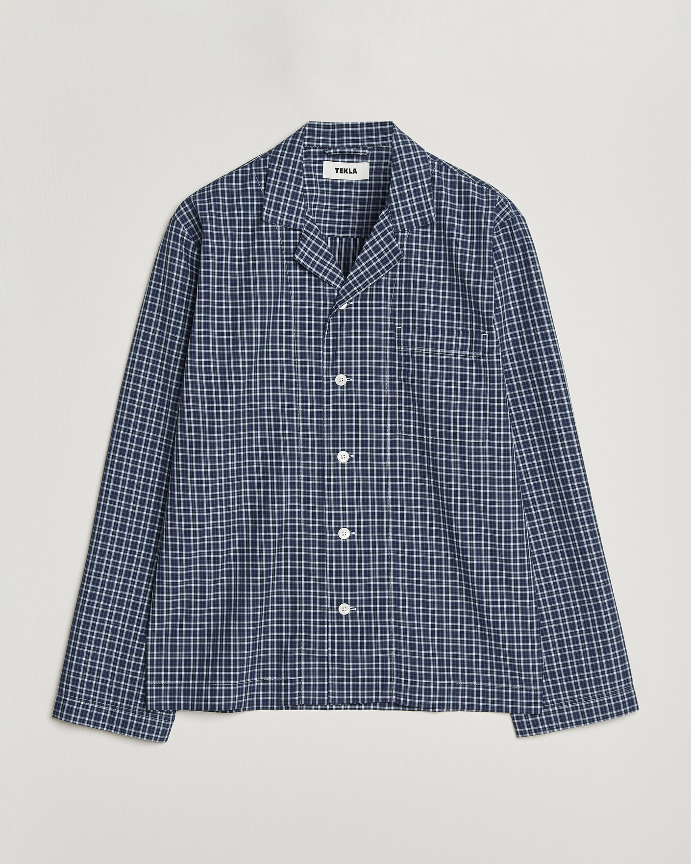 Hombres | Pijamas y batas | Tekla | Fine Twill Pyjama Shirt Lanegan Checks