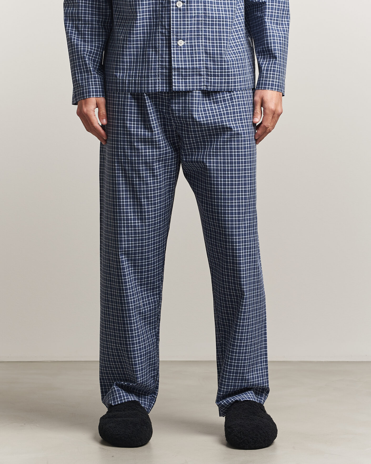 Hombres | Pijamas y batas | Tekla | Fine Twill Pyjama Shirt Lanegan Checks