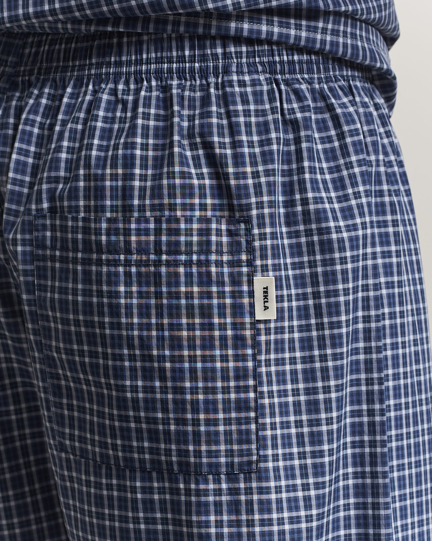 Hombres | Pijamas y batas | Tekla | Fine Twill Pyjama Shirt Lanegan Checks