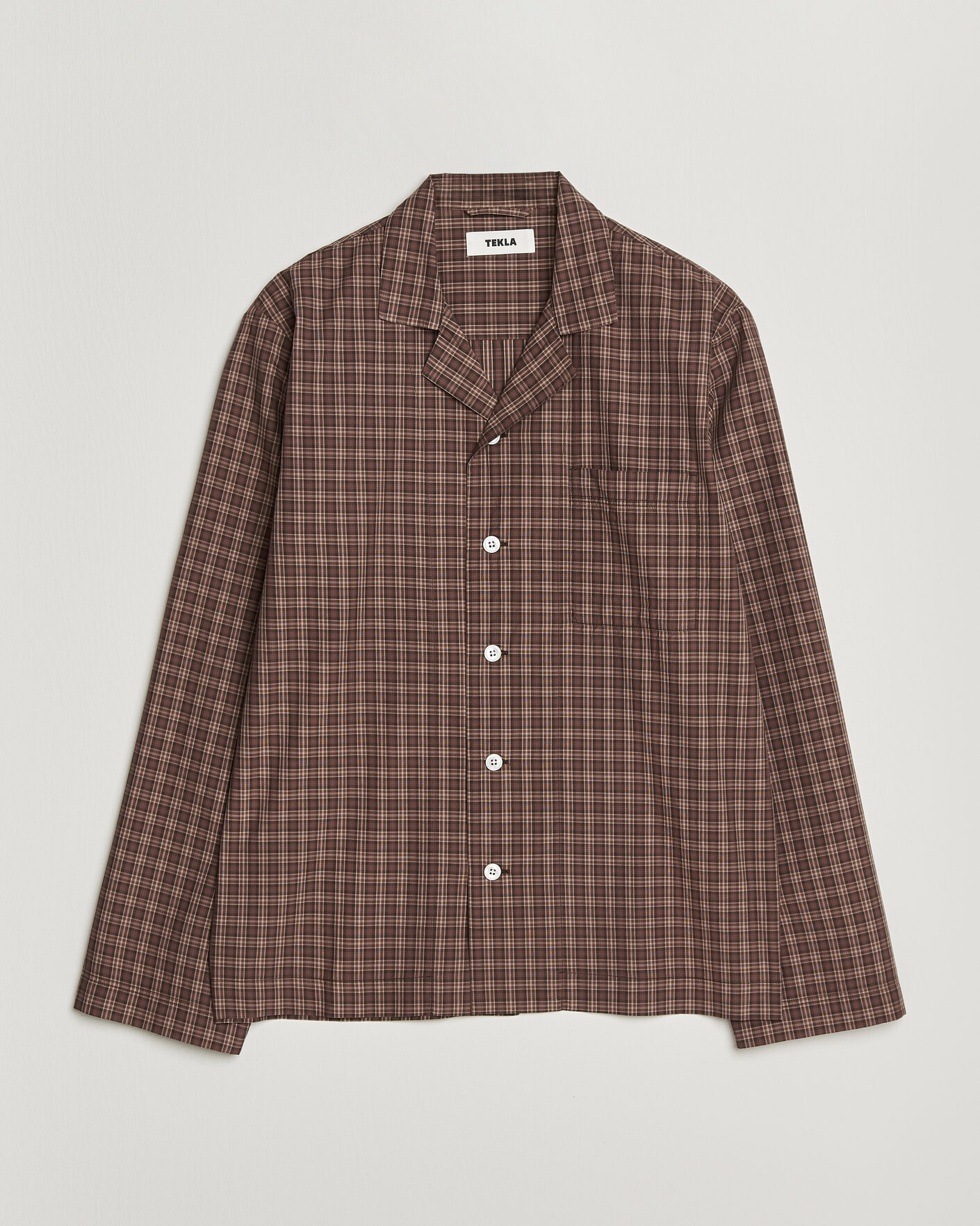Hombres | Pijamas y batas | Tekla | Fine Twill Pyjama Shirt Serra Checks
