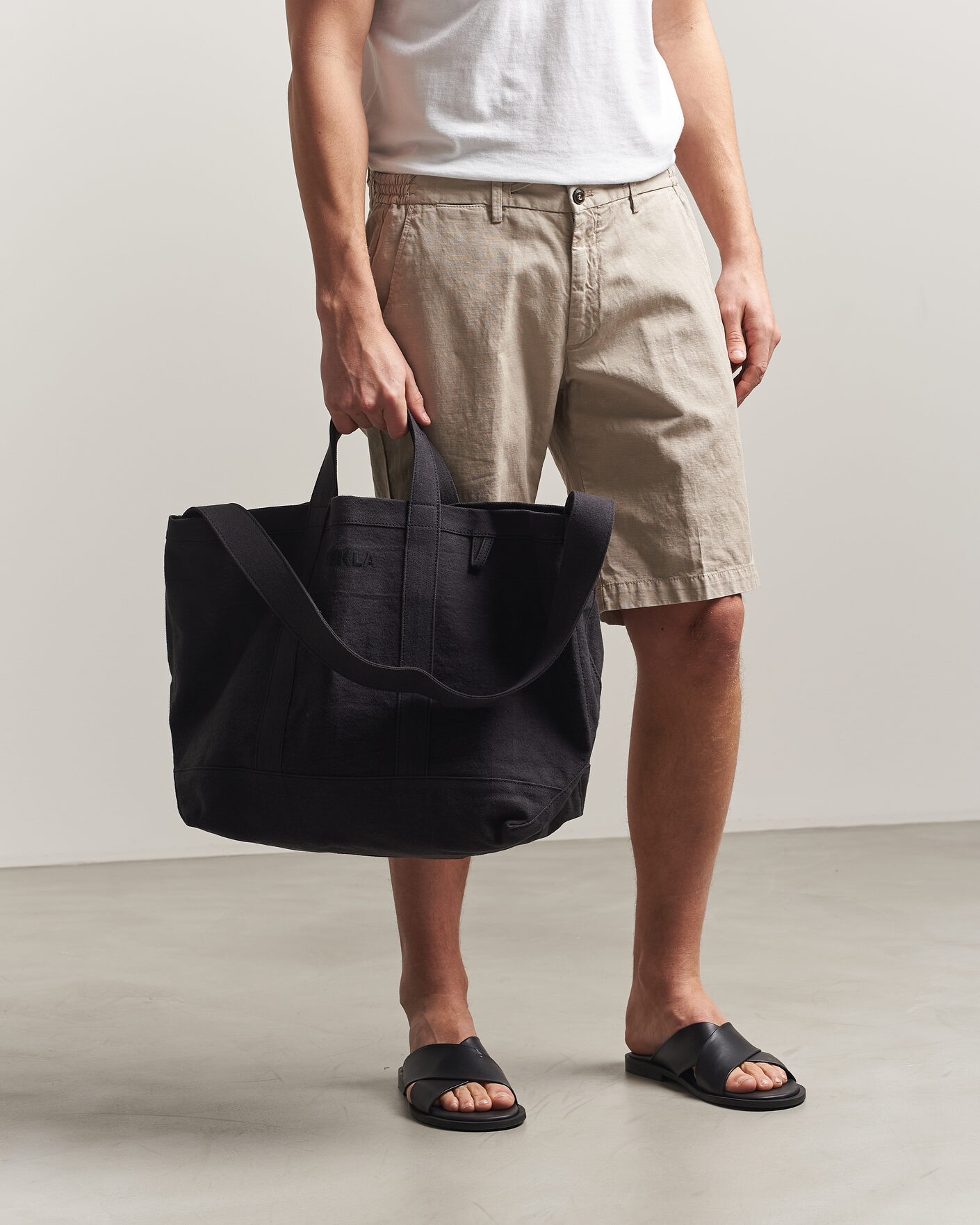 Hombres | Bolsos | Tekla | Beach Bag Black Sand