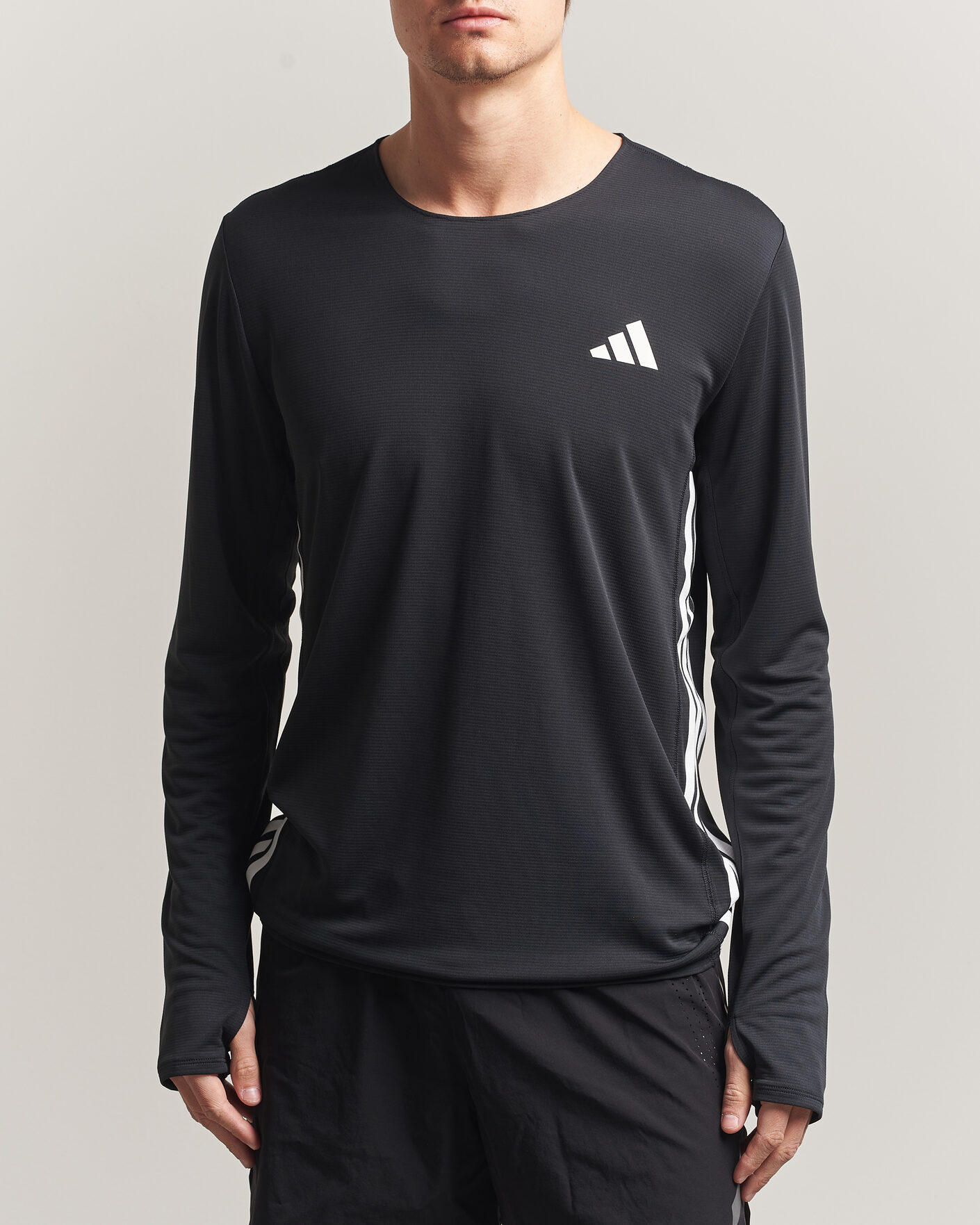 Hombres | Camisetas | adidas Performance | ADIZERO Running Long Sleeve T-Shirt Black