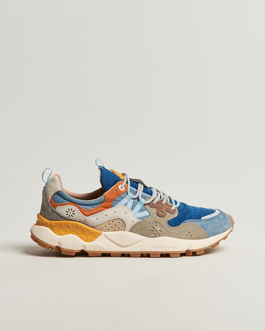 Hombres | Zapatillas | Flower Mountain | Yamano 3 Suede/Nylon Sneaker Blue Mix