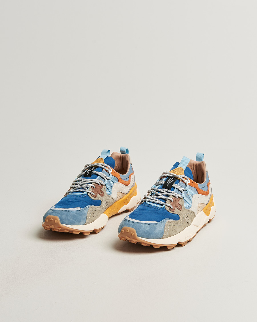 Hombres | Zapatillas | Flower Mountain | Yamano 3 Suede/Nylon Sneaker Blue Mix
