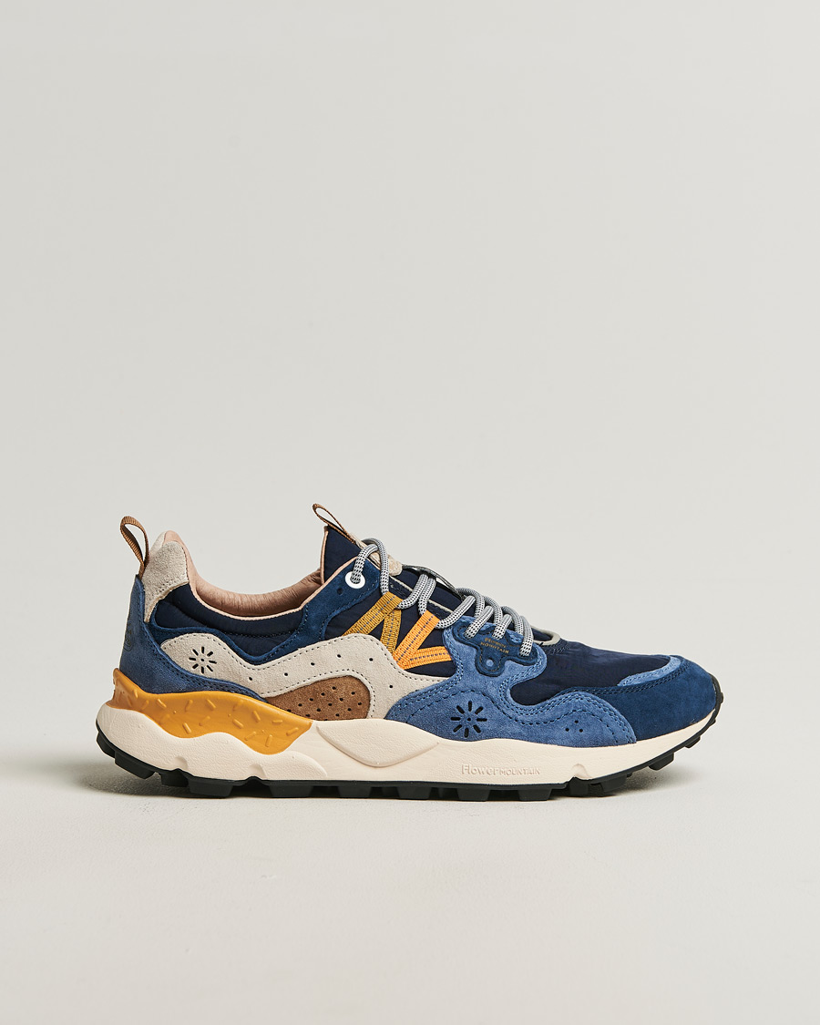Hombres | Zapatillas | Flower Mountain | Yamano 3 Suede/Nylon Sneaker Dark Blue