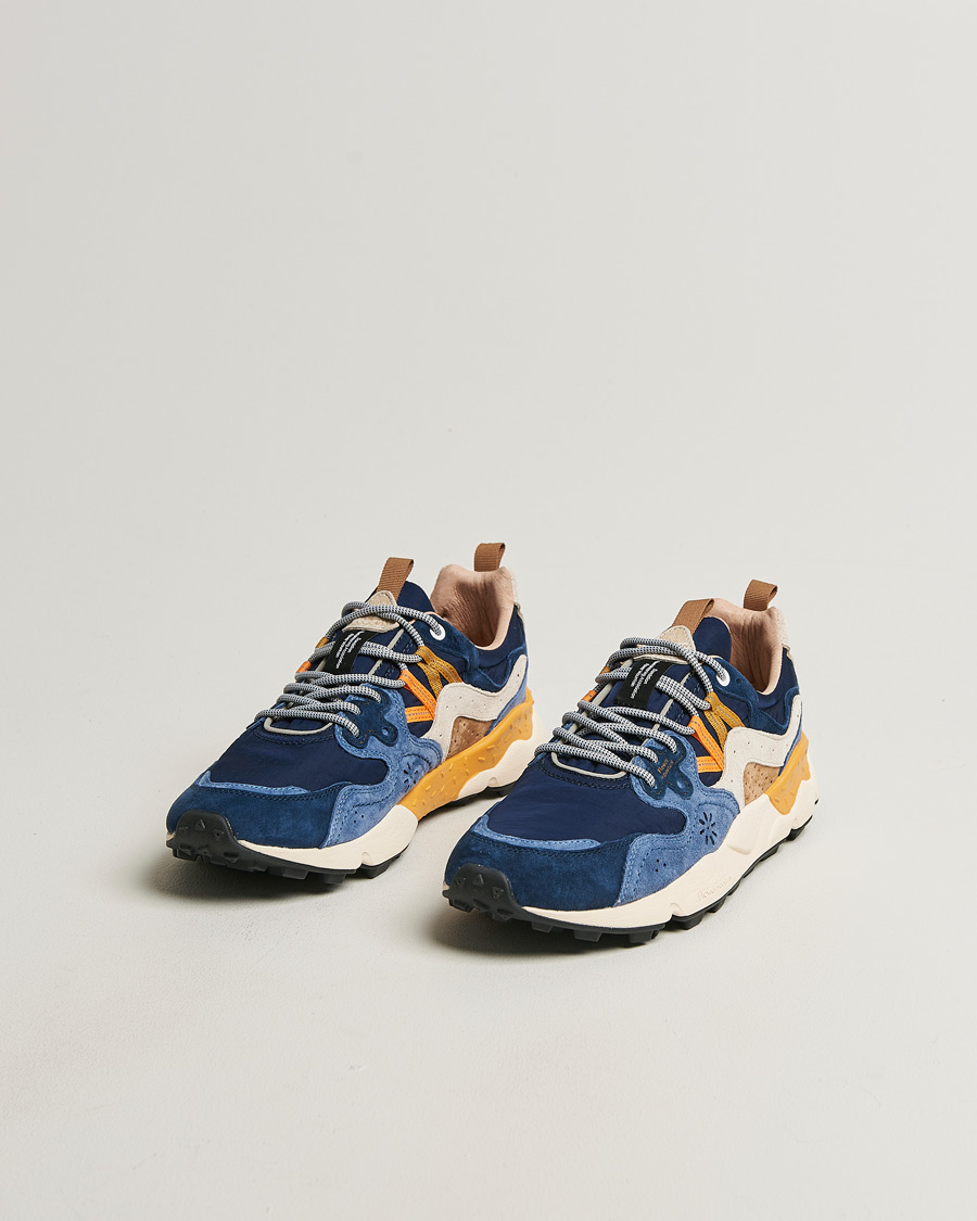 Hombres | Zapatillas | Flower Mountain | Yamano 3 Suede/Nylon Sneaker Dark Blue