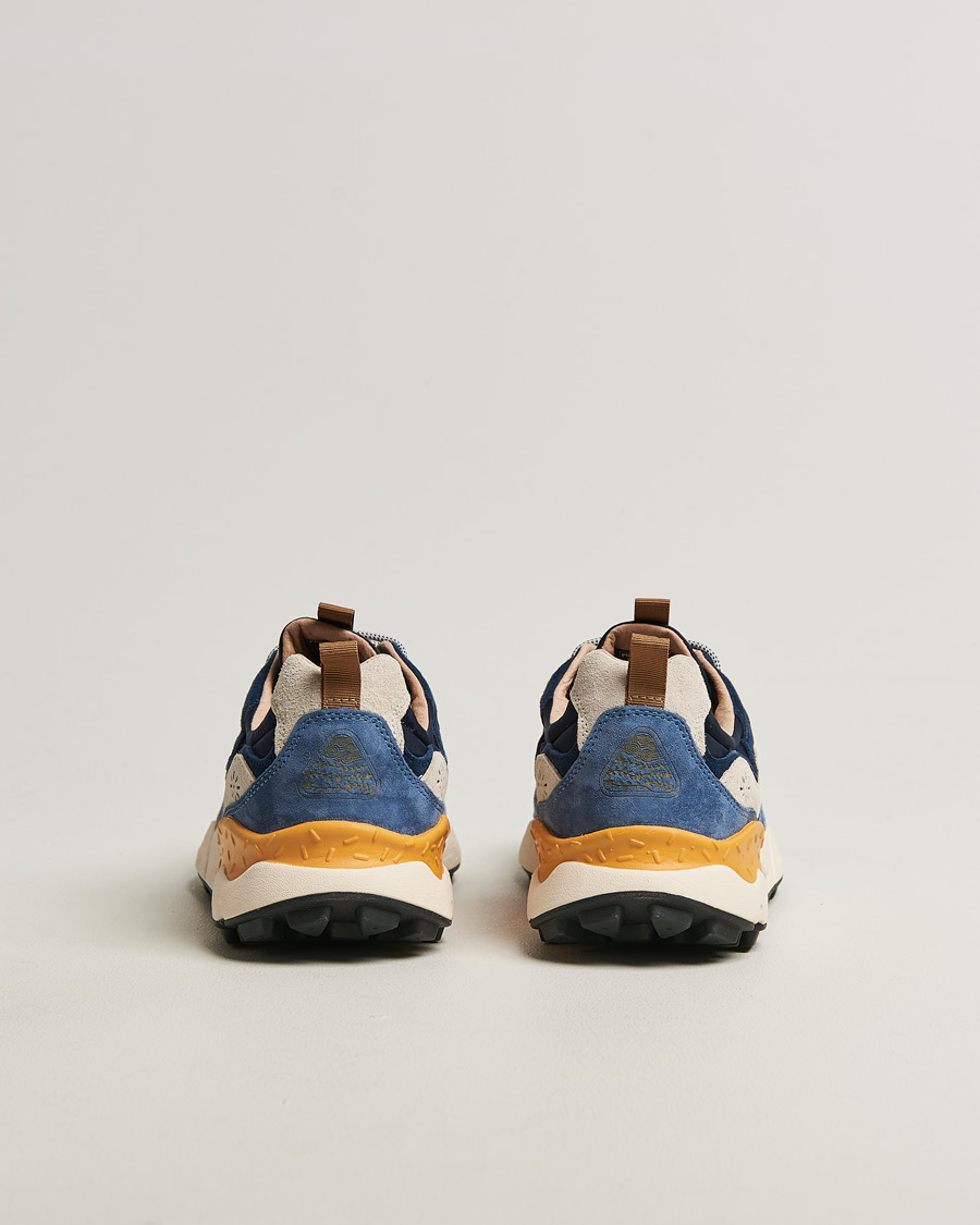 Hombres | Zapatillas | Flower Mountain | Yamano 3 Suede/Nylon Sneaker Dark Blue