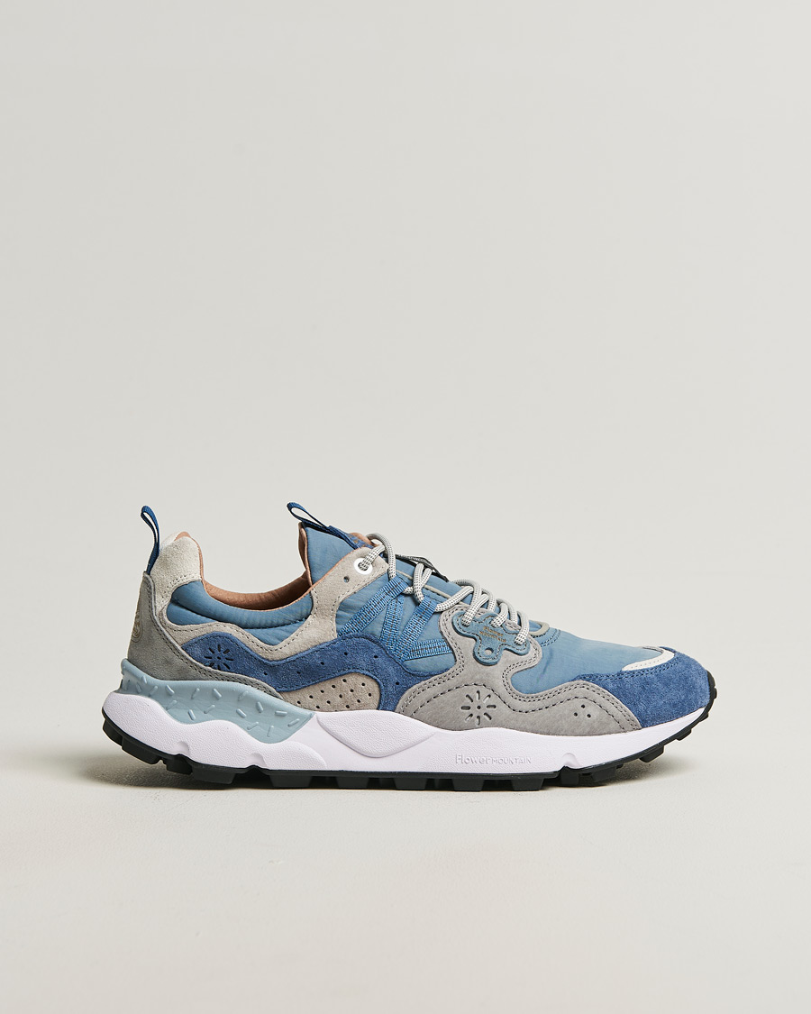 Hombres | Zapatillas | Flower Mountain | Yamano 3 Suede/Nylon Sneaker Light Blue
