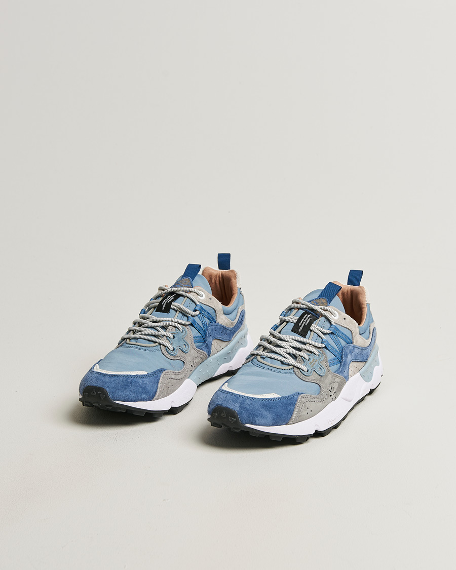 Hombres | Zapatillas | Flower Mountain | Yamano 3 Suede/Nylon Sneaker Light Blue