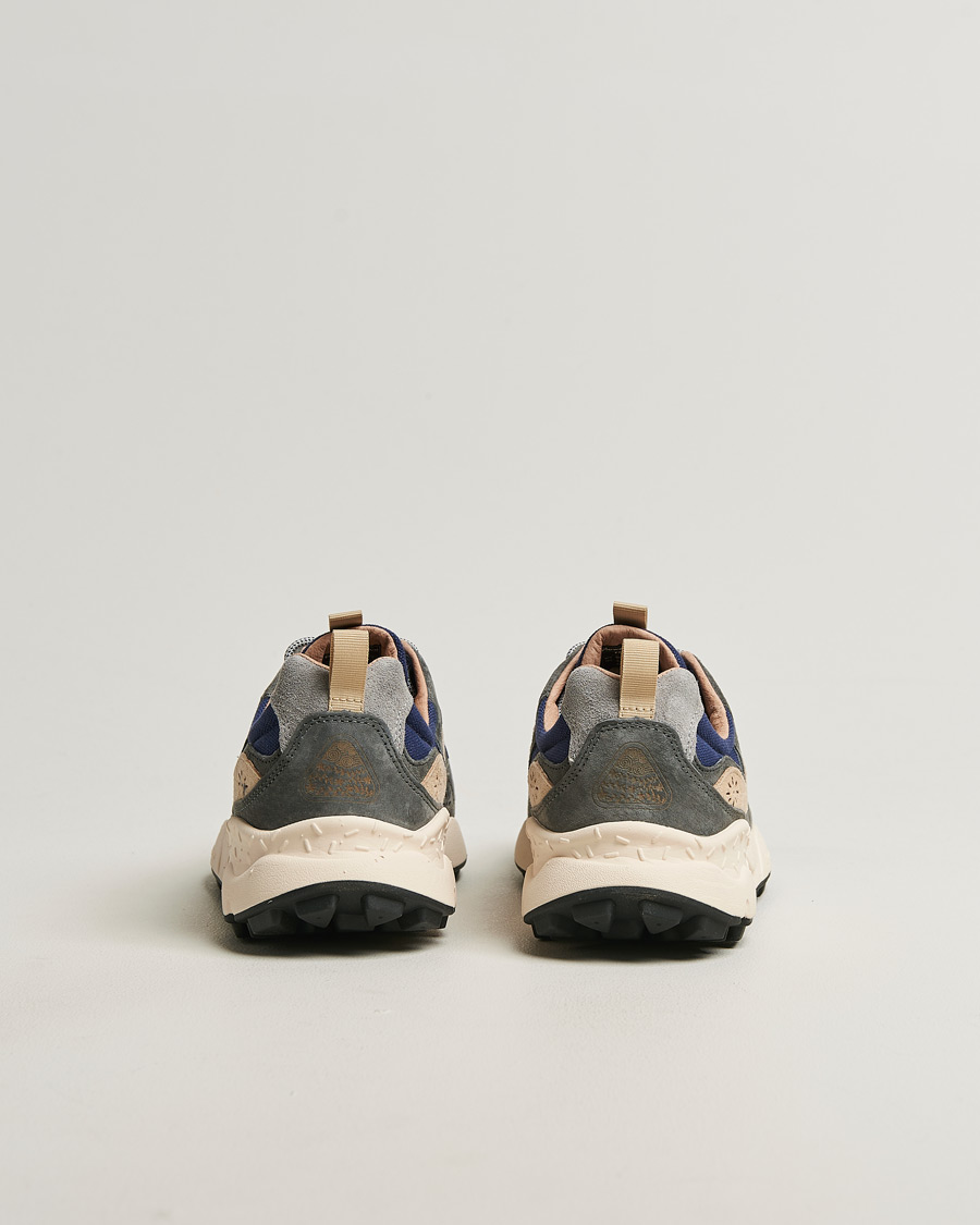 Hombres | Zapatillas | Flower Mountain | Yamano 3 Suede/Canvas Sneaker Blue/Grey