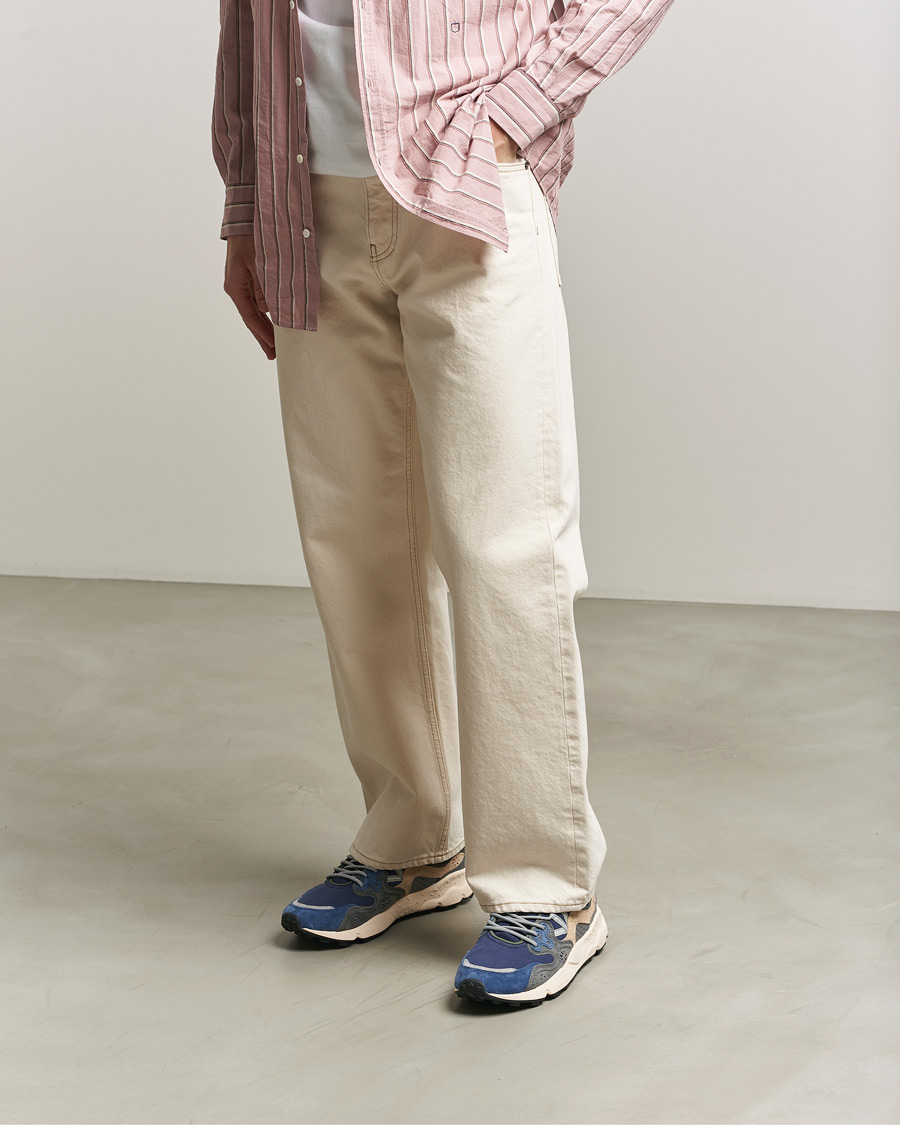 Hombres | Zapatillas | Flower Mountain | Yamano 3 Suede/Canvas Sneaker Blue/Grey