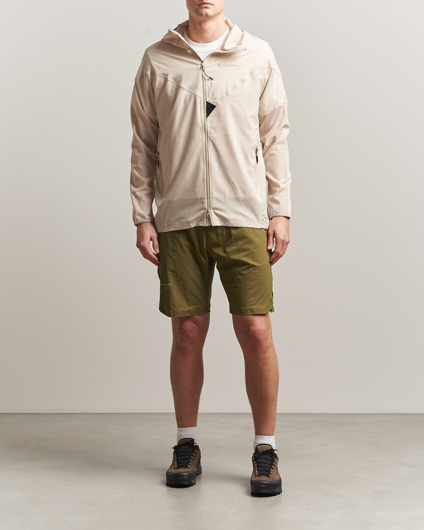 Hombres | Abrigos y chaquetas | Klättermusen | Eitre Zip Hood Windbreaker Jacket Clay